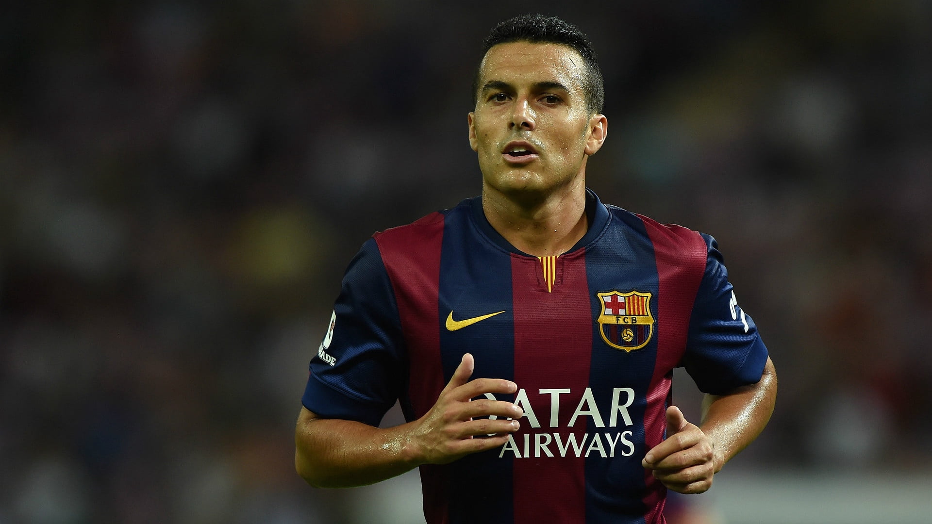 casual clothing, action, waist up, lifestyles, front view, running, barcelona, shirt, looking away, clothing, sports Uniform, muscular Build, sportsman, HD Wallpaper