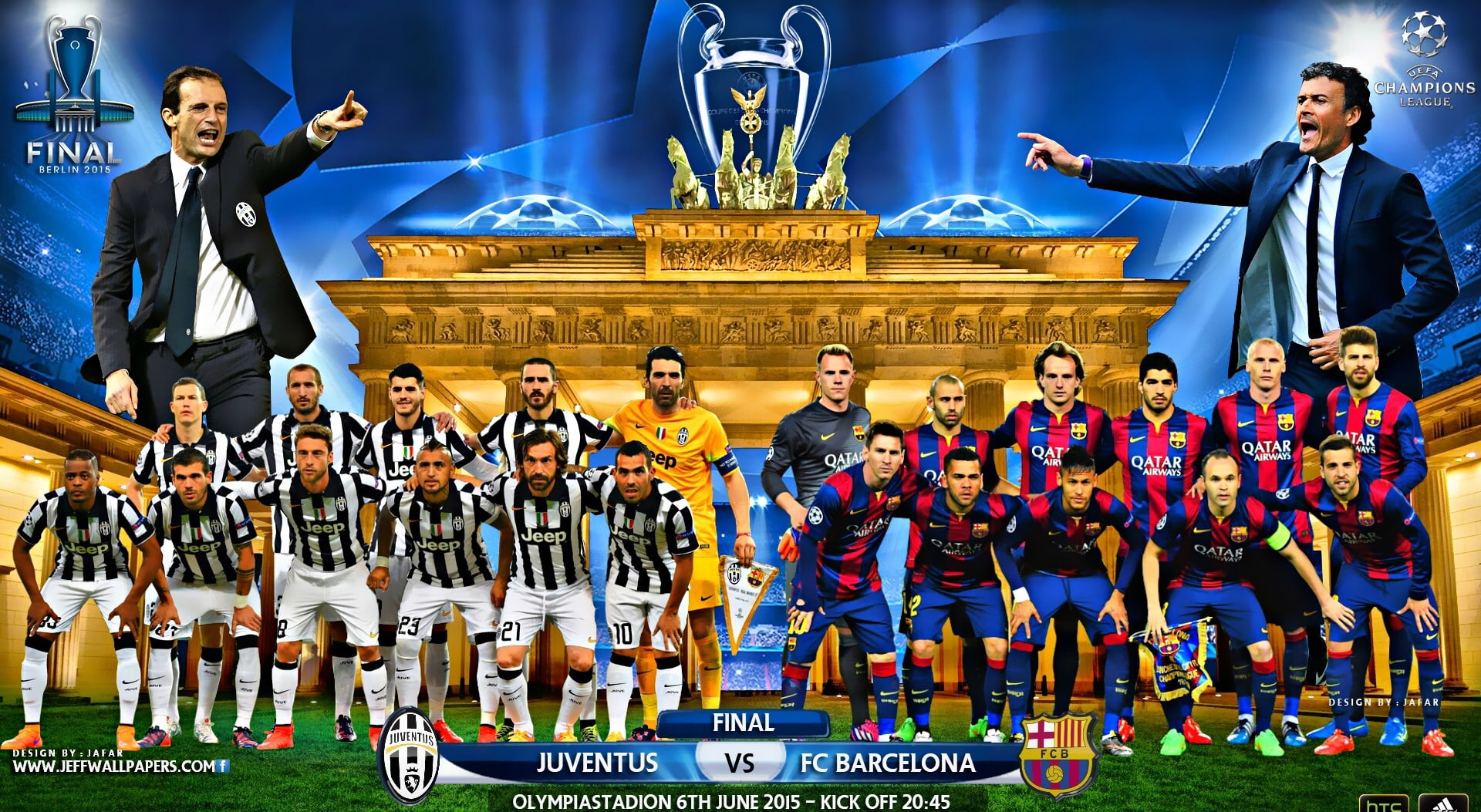 1080P, group of people, lionel messi, soccer, neymar jr, champions league, human representation, clothing, front view, fc barcelona, Sports, champions league final, HD Wallpaper