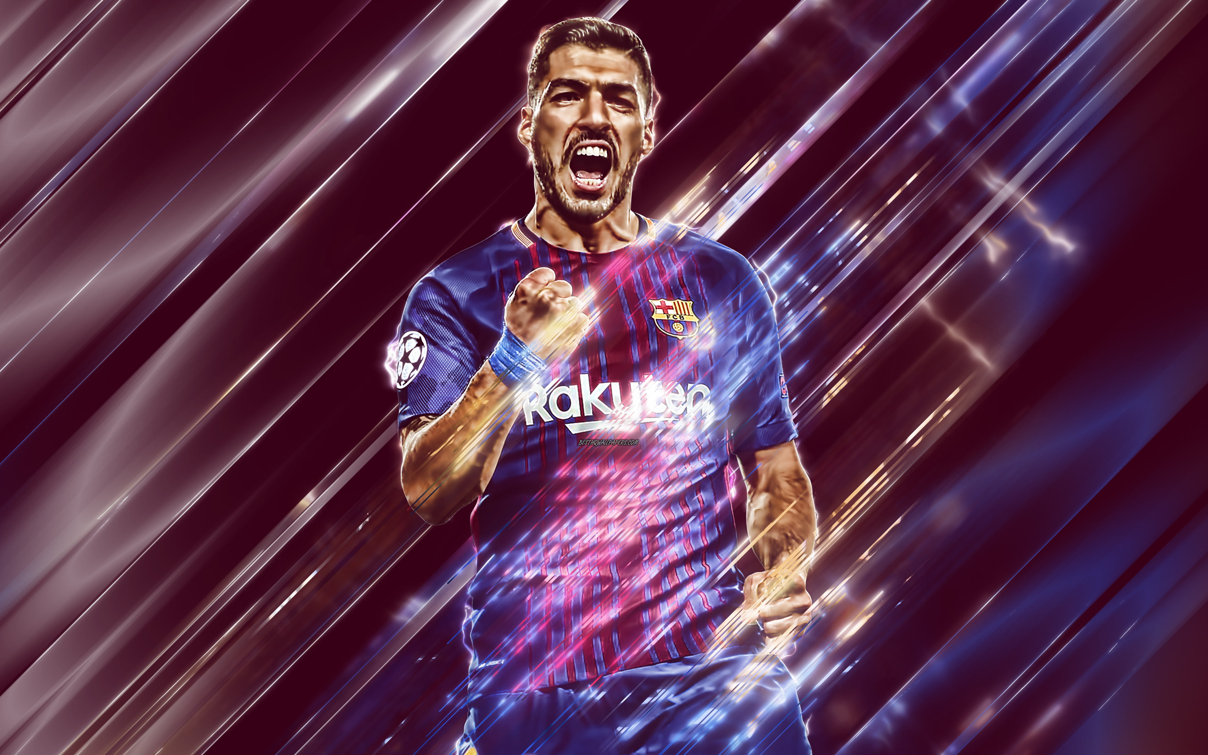 FC Barcelona, Uruguayan, 4K, Soccer, Luis Suárez, Luis Suarez, HD Wallpaper