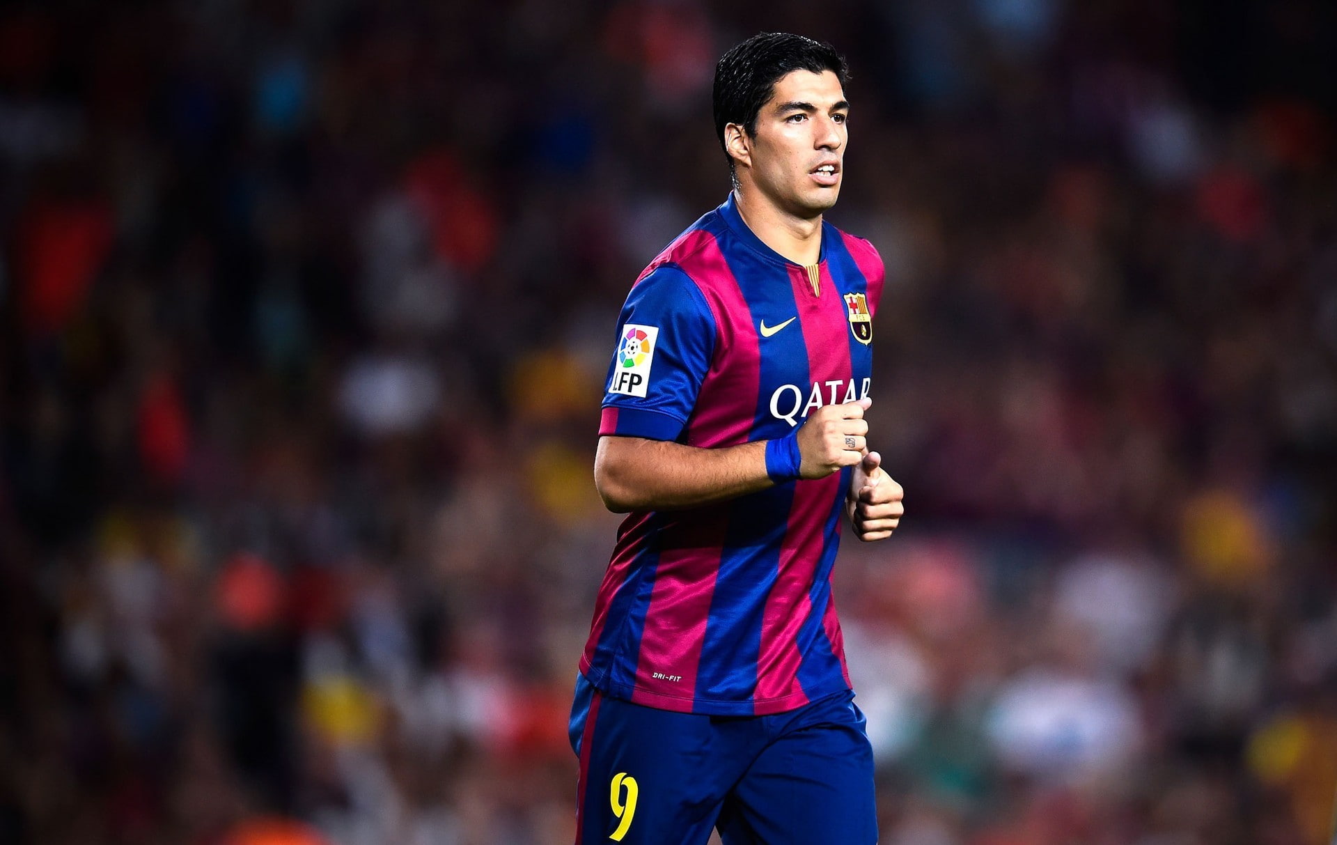 Luis Suarez, Barcelona, 1080P, biting, HD Wallpaper