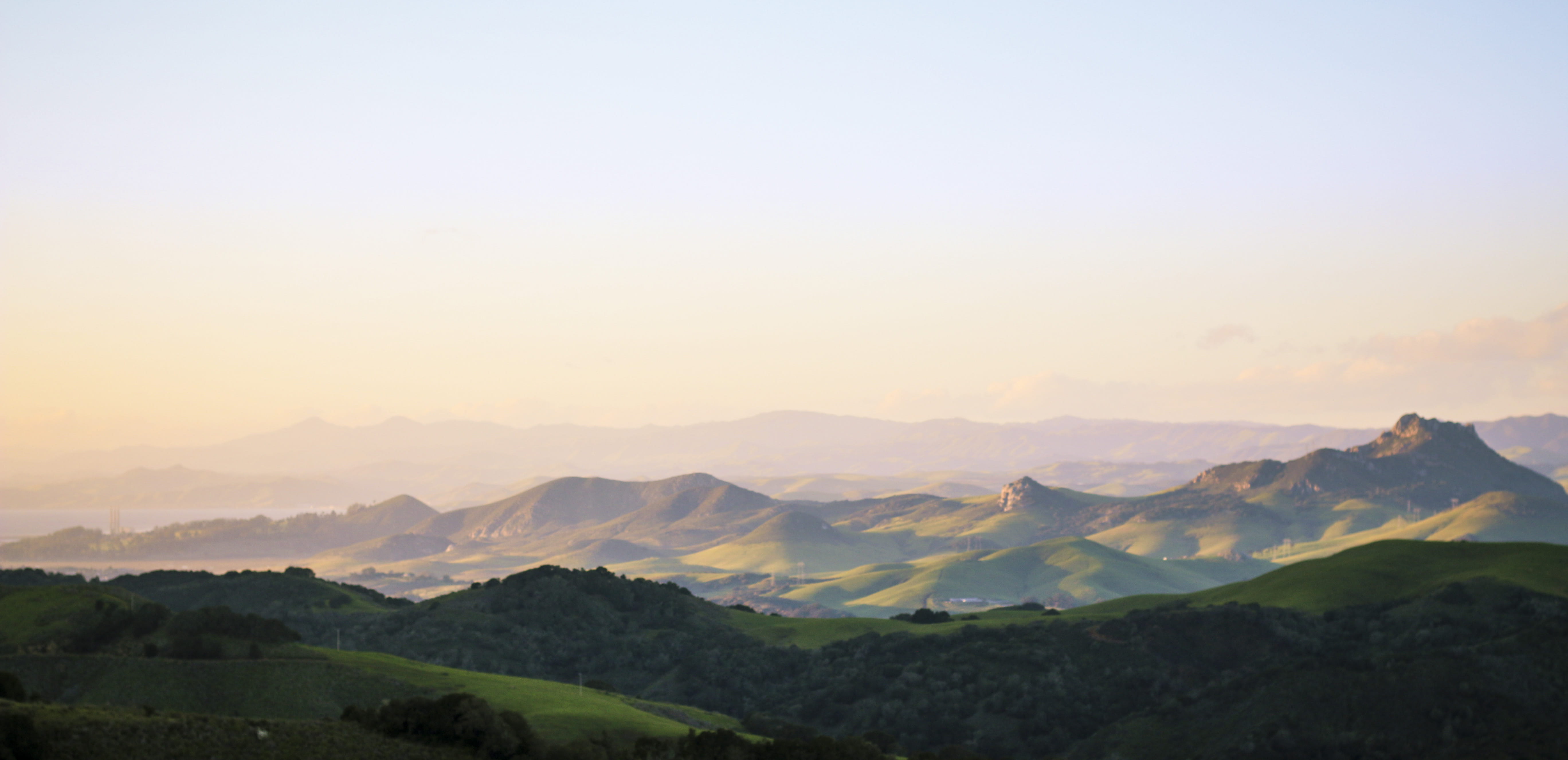 tranquility, slo, environment, idyllic, plant, fog, nature, tranquil scene, mountain range, land, friends, united states, beauty in nature, morro bay, san luis obispo, HD Wallpaper