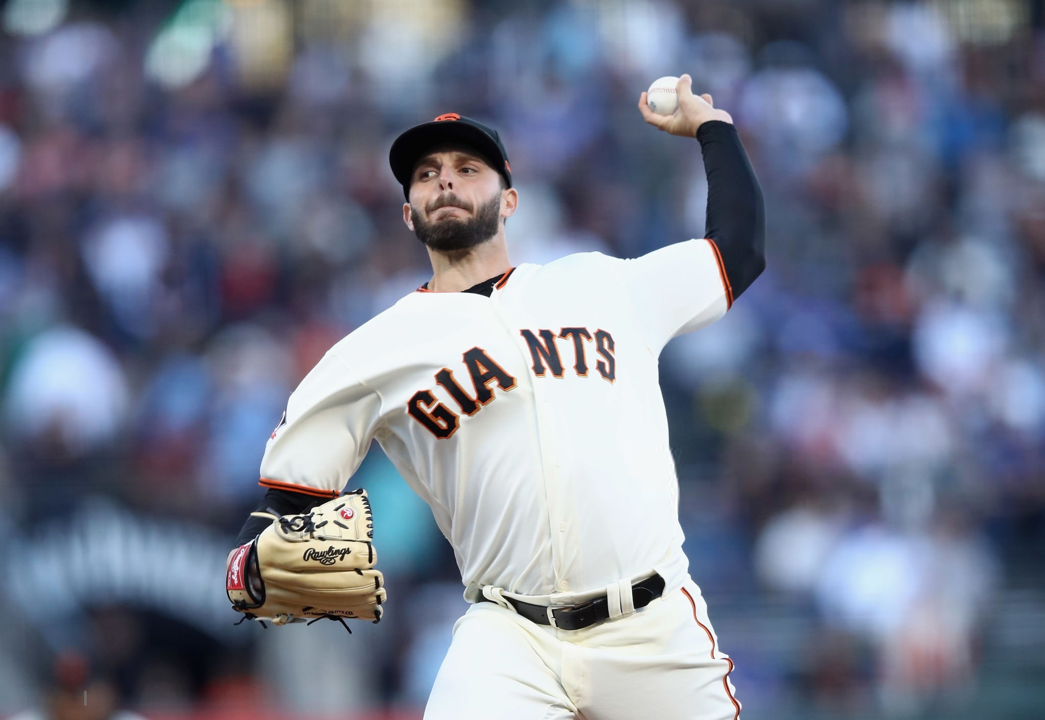 real people, human arm, young adult, focus on foreground, sport, athlete, baseball - sport, Andrew Suarez, ATandT Park, clothing, Major League Baseball, HD Wallpaper