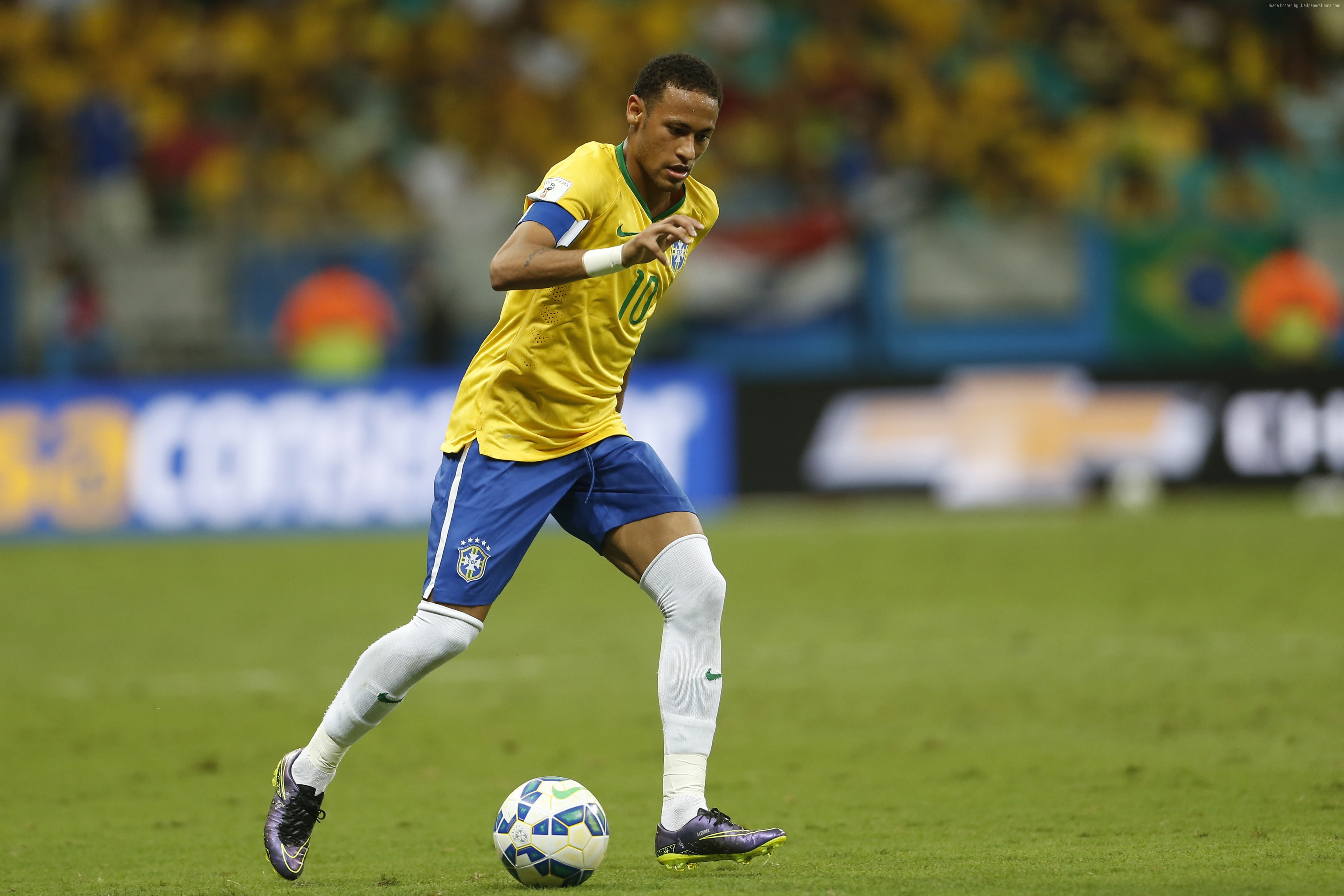 Neymar, 4K, 4K, Barcelona, FCB, soccer, HD Wallpaper