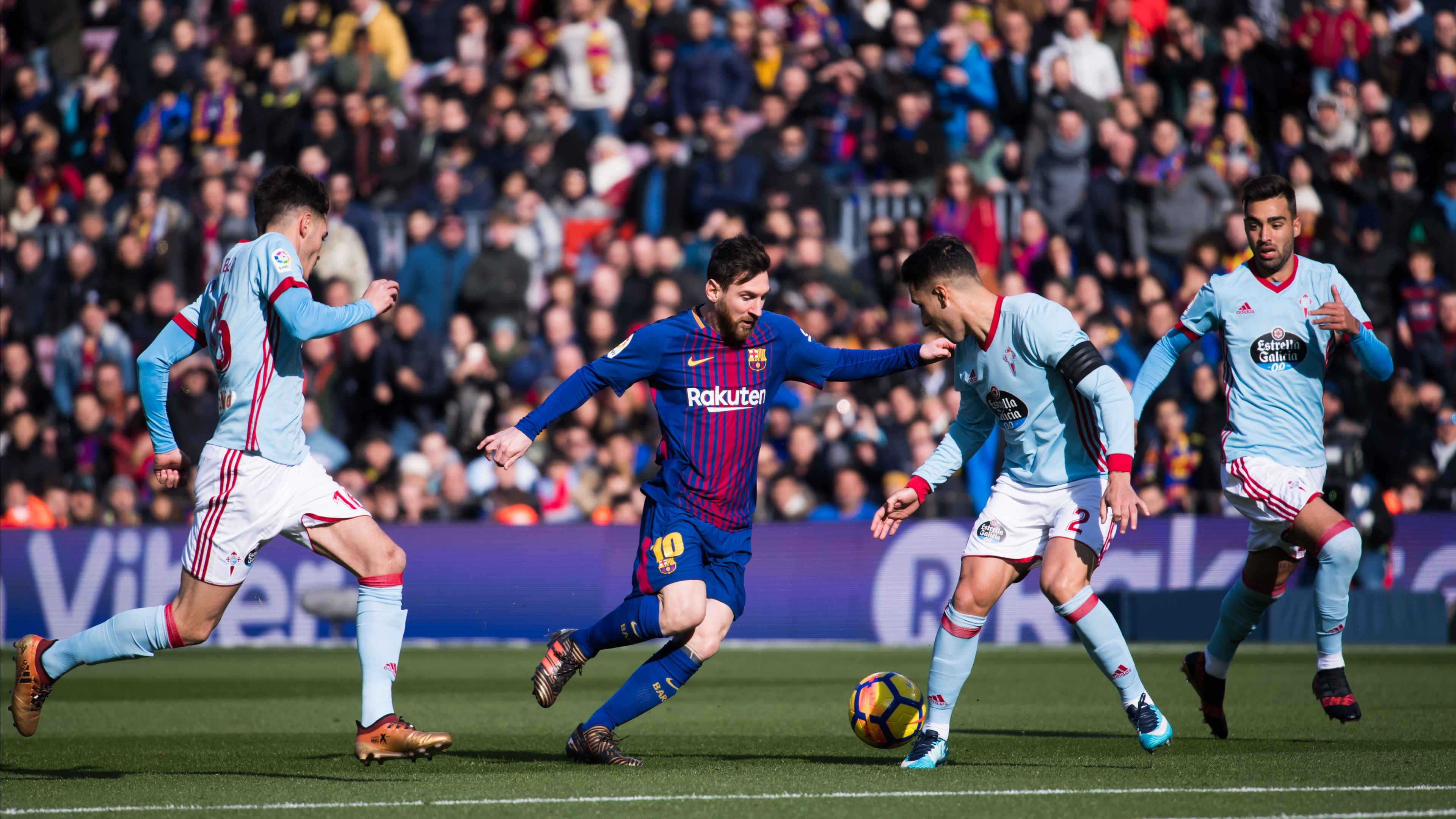 Barcelona, 4K, Lionel Messi, 4K, soccer, FCB, HD Wallpaper