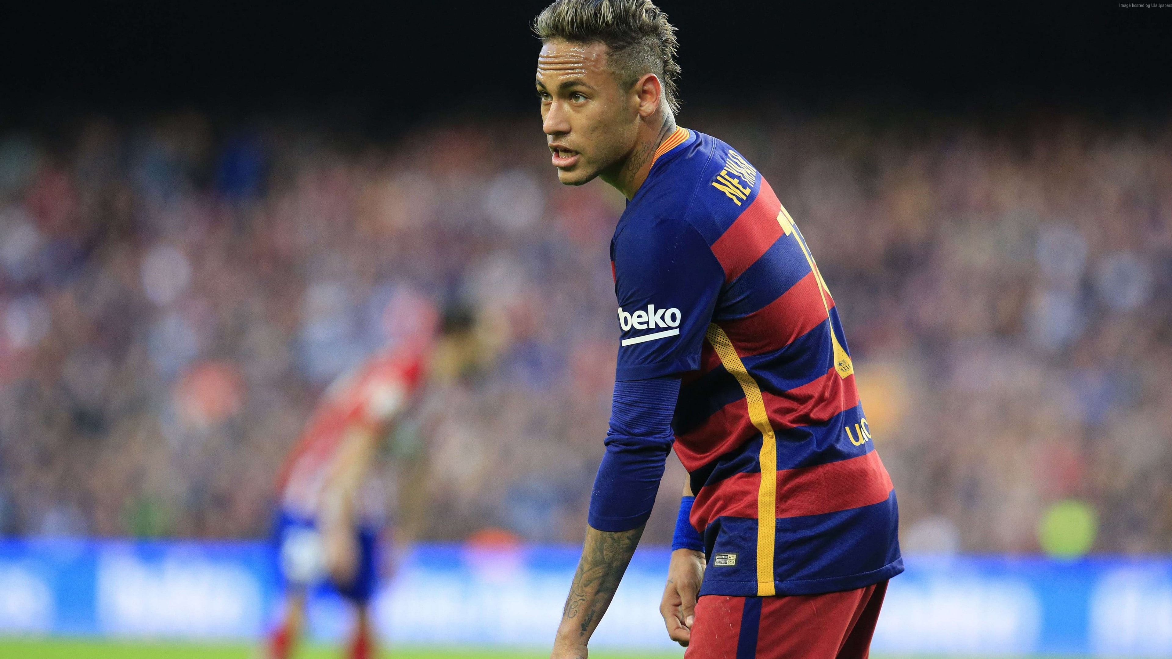 FCB, Neymar, Barcelona, 4K, soccer, 4K, HD Wallpaper