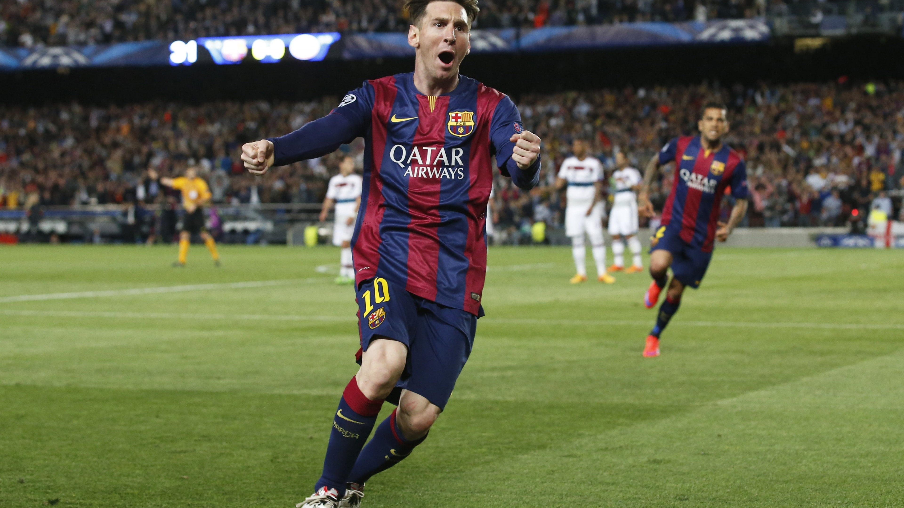 4K, FCB, Lionel Messi, soccer, Barcelona, 4K, HD Wallpaper