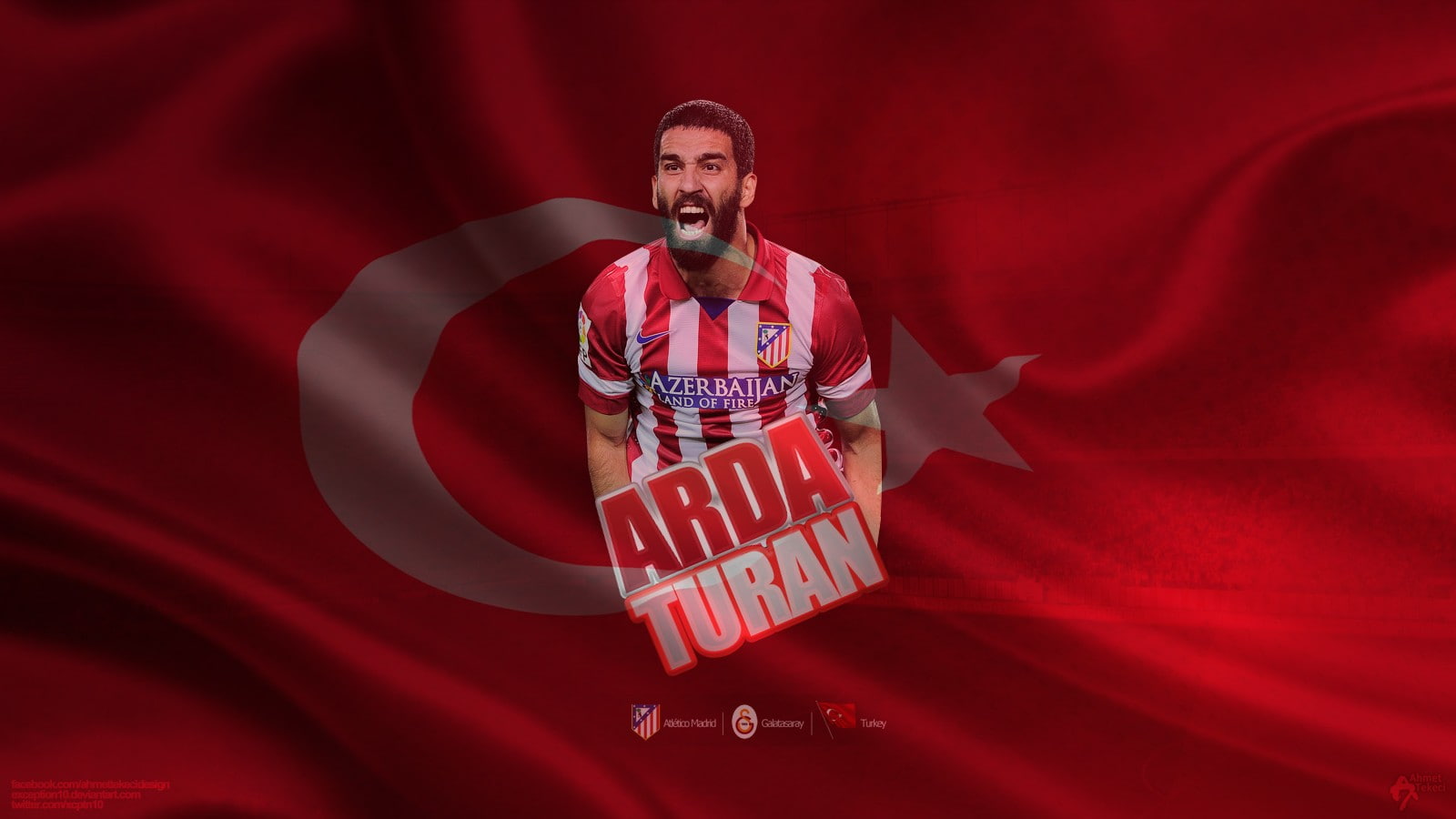 Atletico Madrid, 720P, Arda Turan, turkey, HD Wallpaper