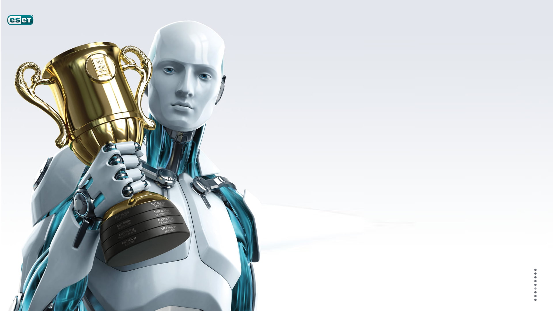 holding, indoors, silver colored, copy space, studio shot, men, human representation, NOD32, ideas, silver - metal, metal, ESET, illustration, plastic, HD Wallpaper