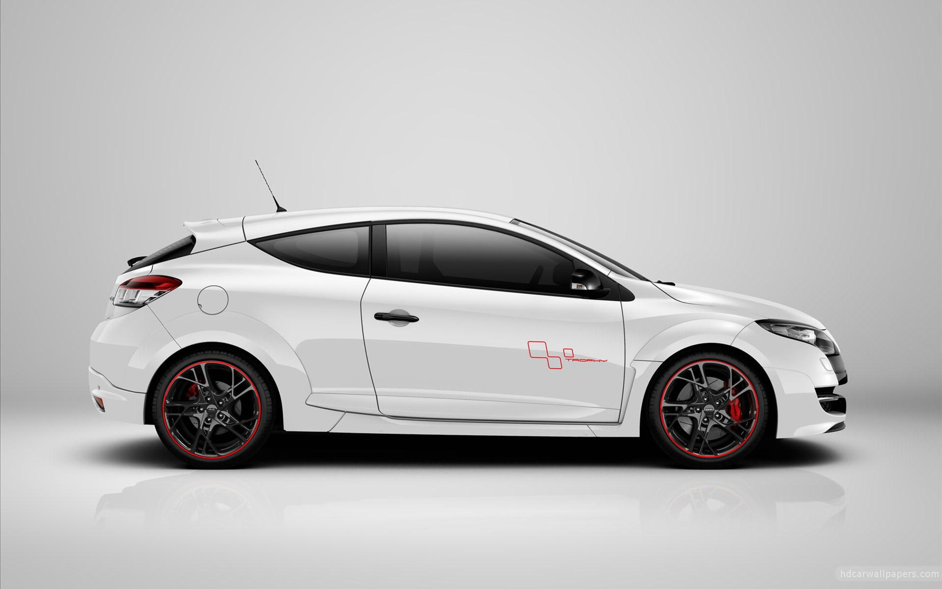 door, white, rs, renault, 2012, 1080P, cars, trophy, hatchback, megane, HD Wallpaper