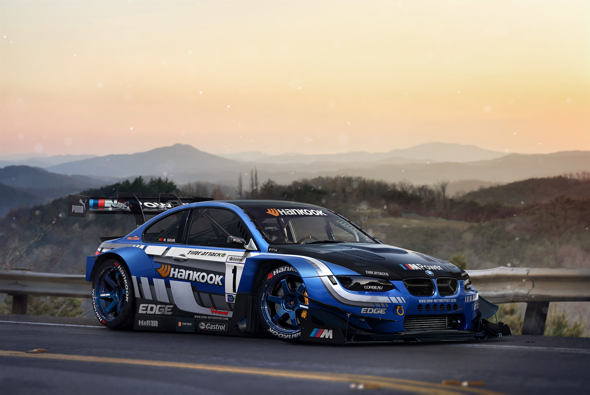 e92, time attack, 1080P, bmw, car, tuning, hugo silva, HD Wallpaper