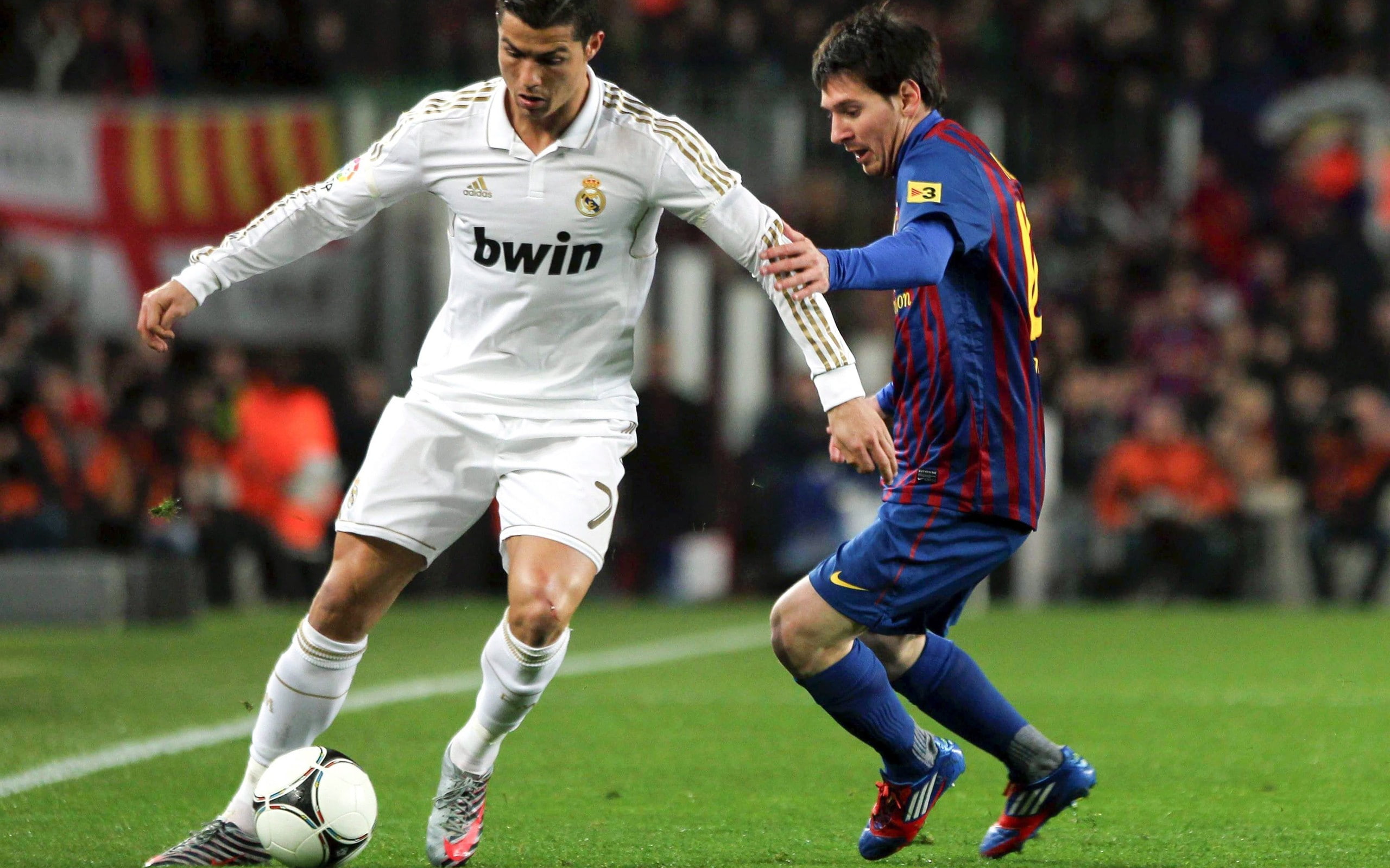 Madrid, Barcelona, Cristiano Ronaldo, real, 2K, Lionel Messi, HD Wallpaper
