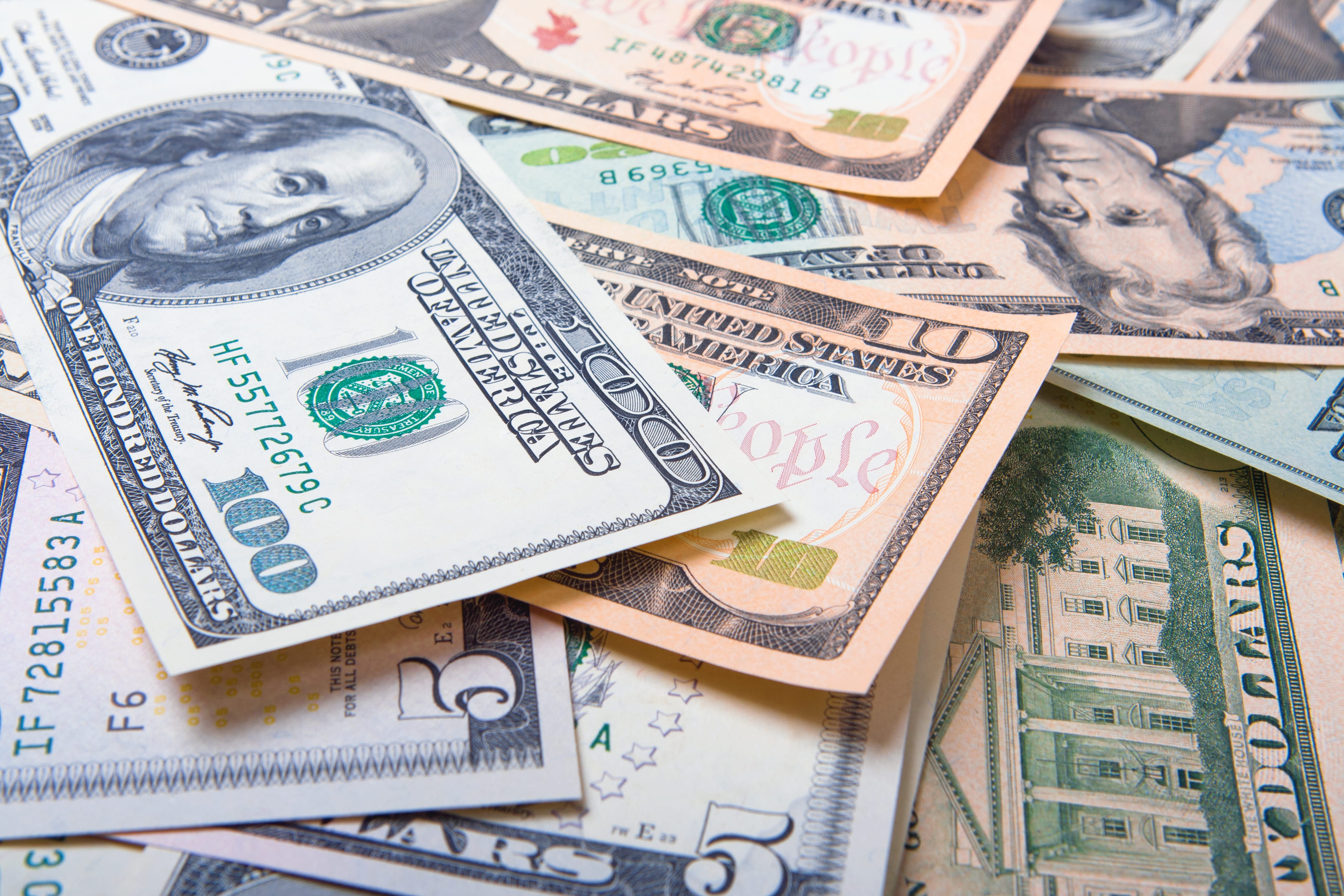 usd, stack, nobody, representation, one, currency, salary, business, large group of objects, dollar, money, abundance, wealth, no people, still life, 100, HD Wallpaper