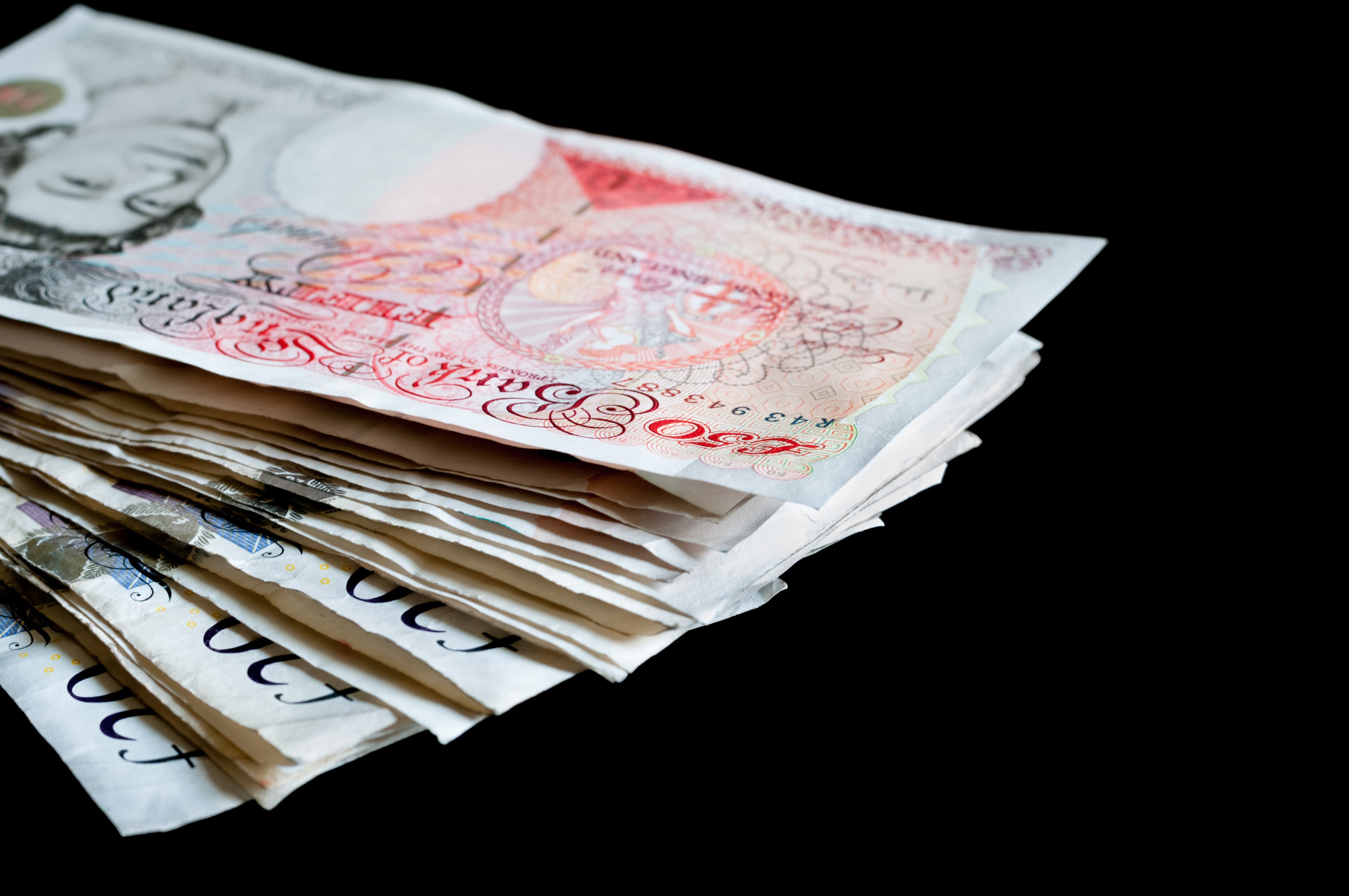 savings, wealth, stack, copy space, black background, money, bundle, close-up, paper currency, paper, currency, 4K, investment, finance, business, indoors, HD Wallpaper