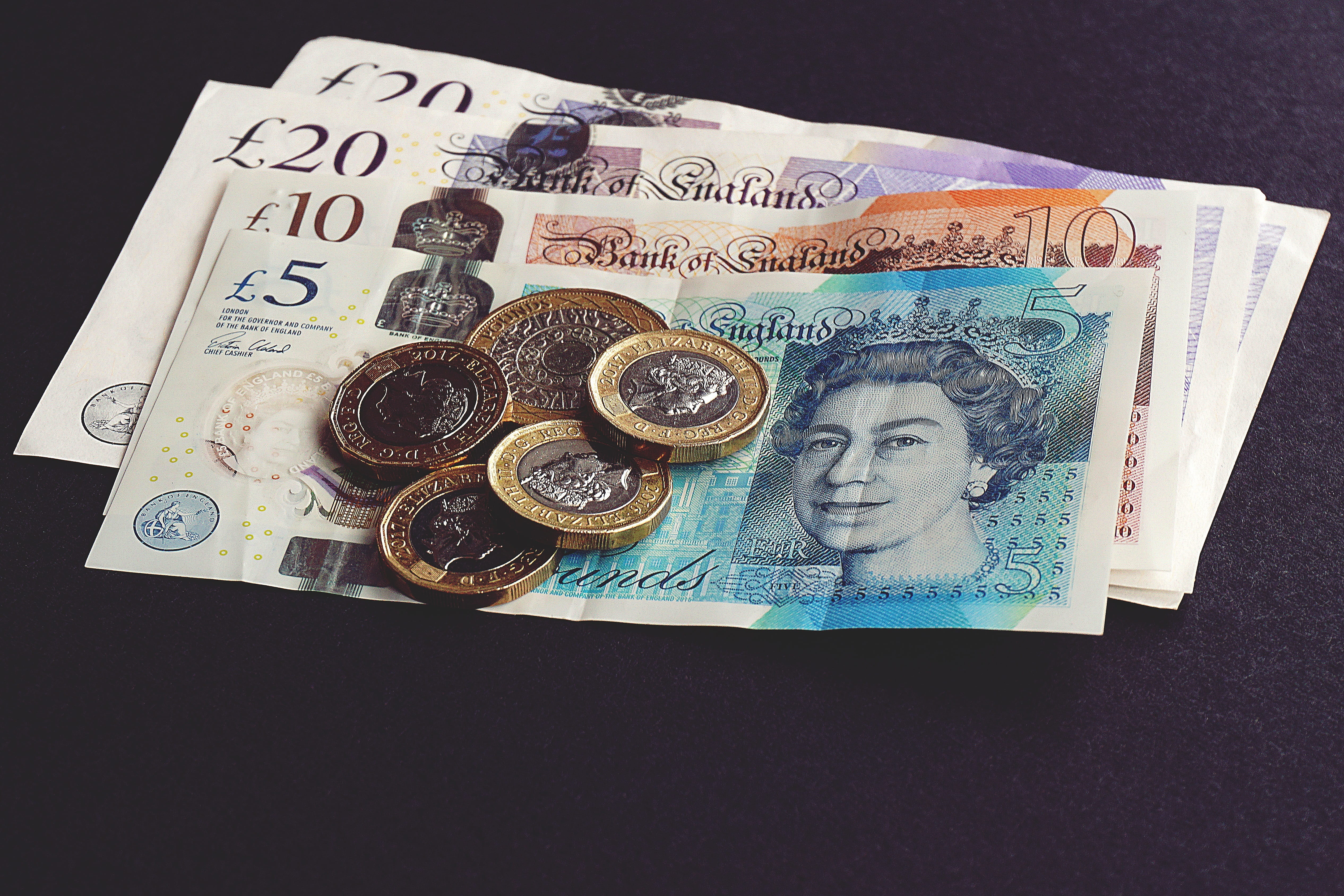 business finance and industry, table, variation, paper currency, human representation, currency, pounds, studio shot, savings, male likeness, number, bank, HD Wallpaper