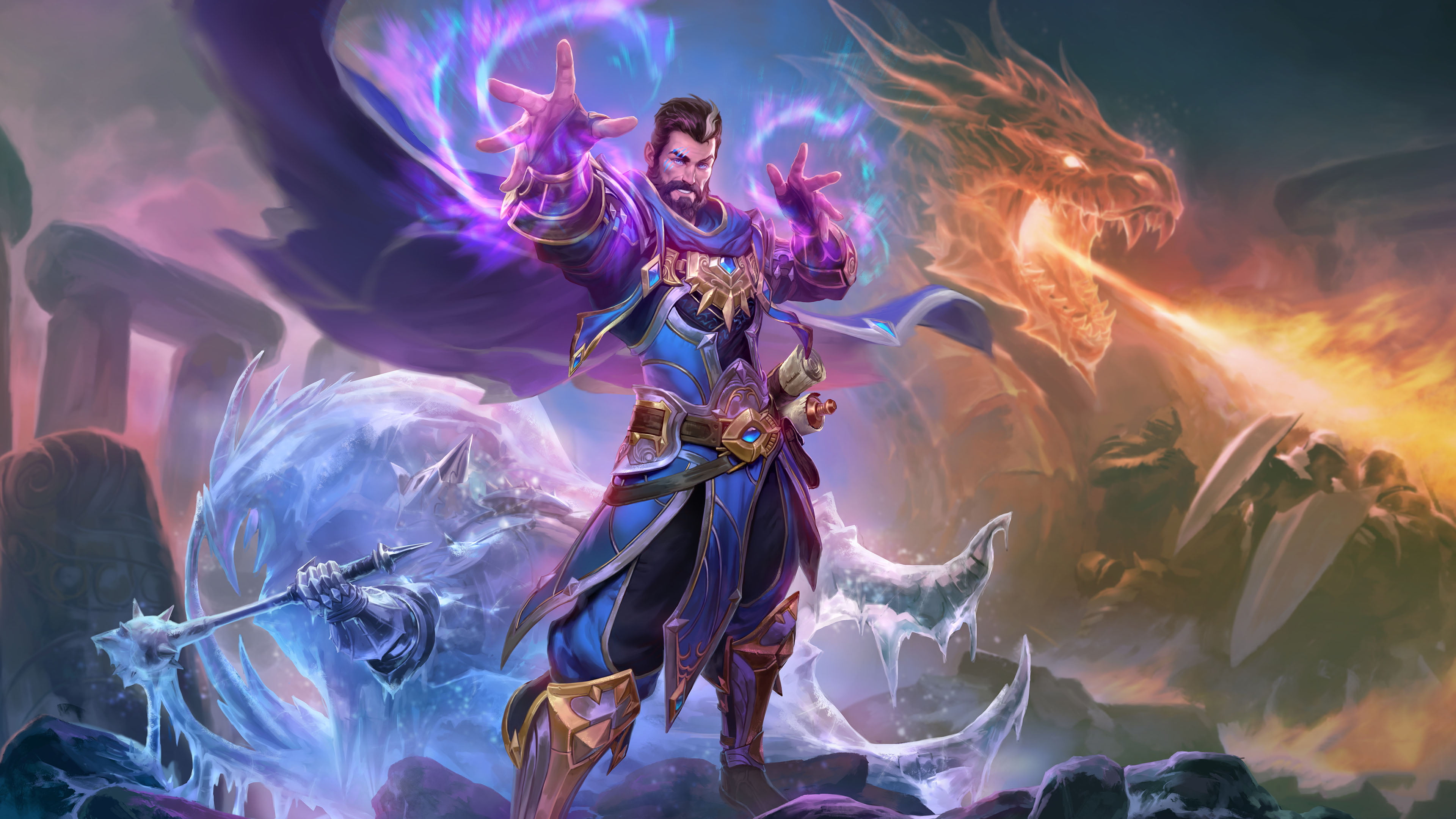 4K, Video Game, Merlin (Smite), Smite, HD Wallpaper