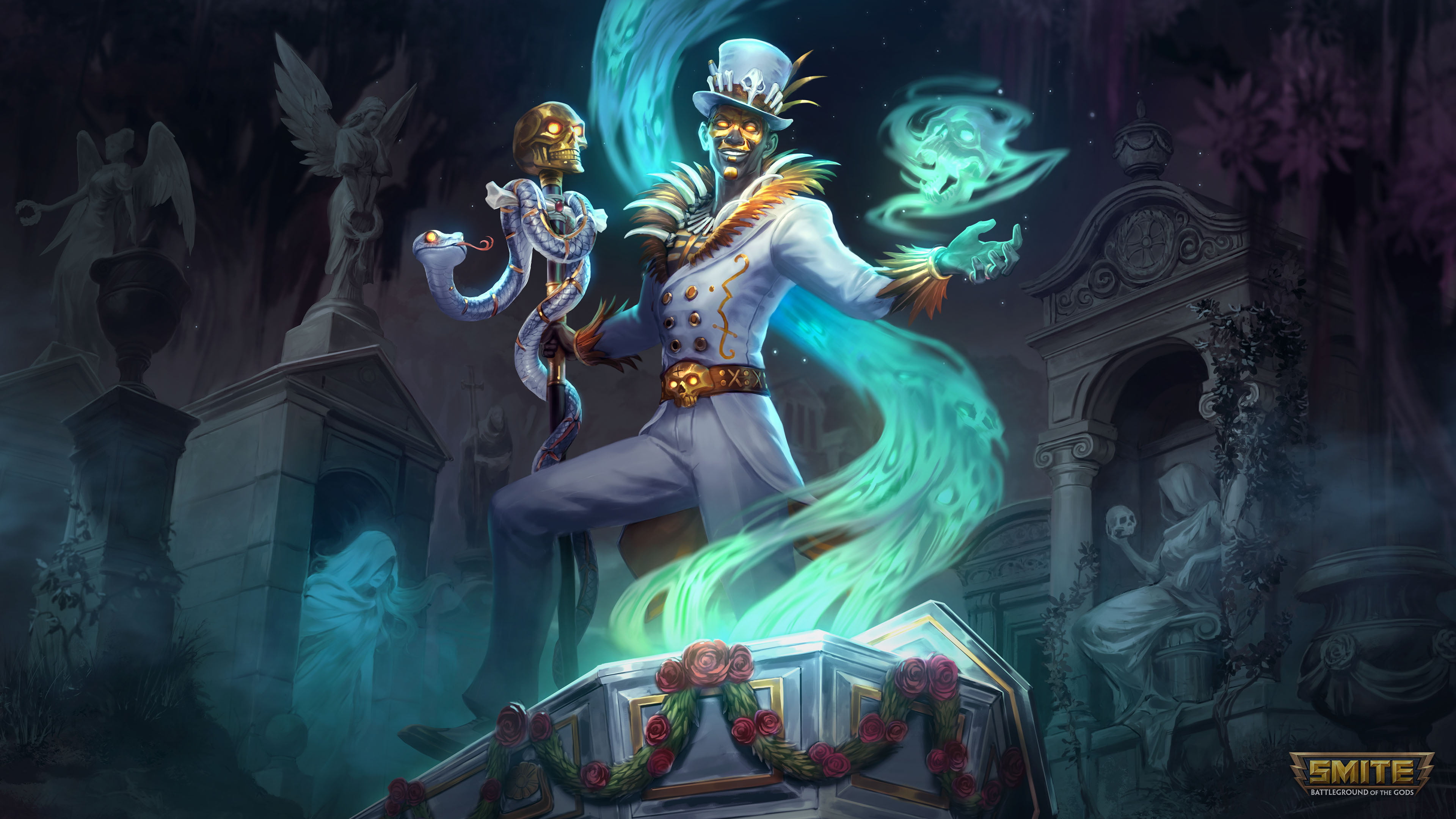 Baron Samedi (Smite), Smite, 4K, Video Game, HD Wallpaper