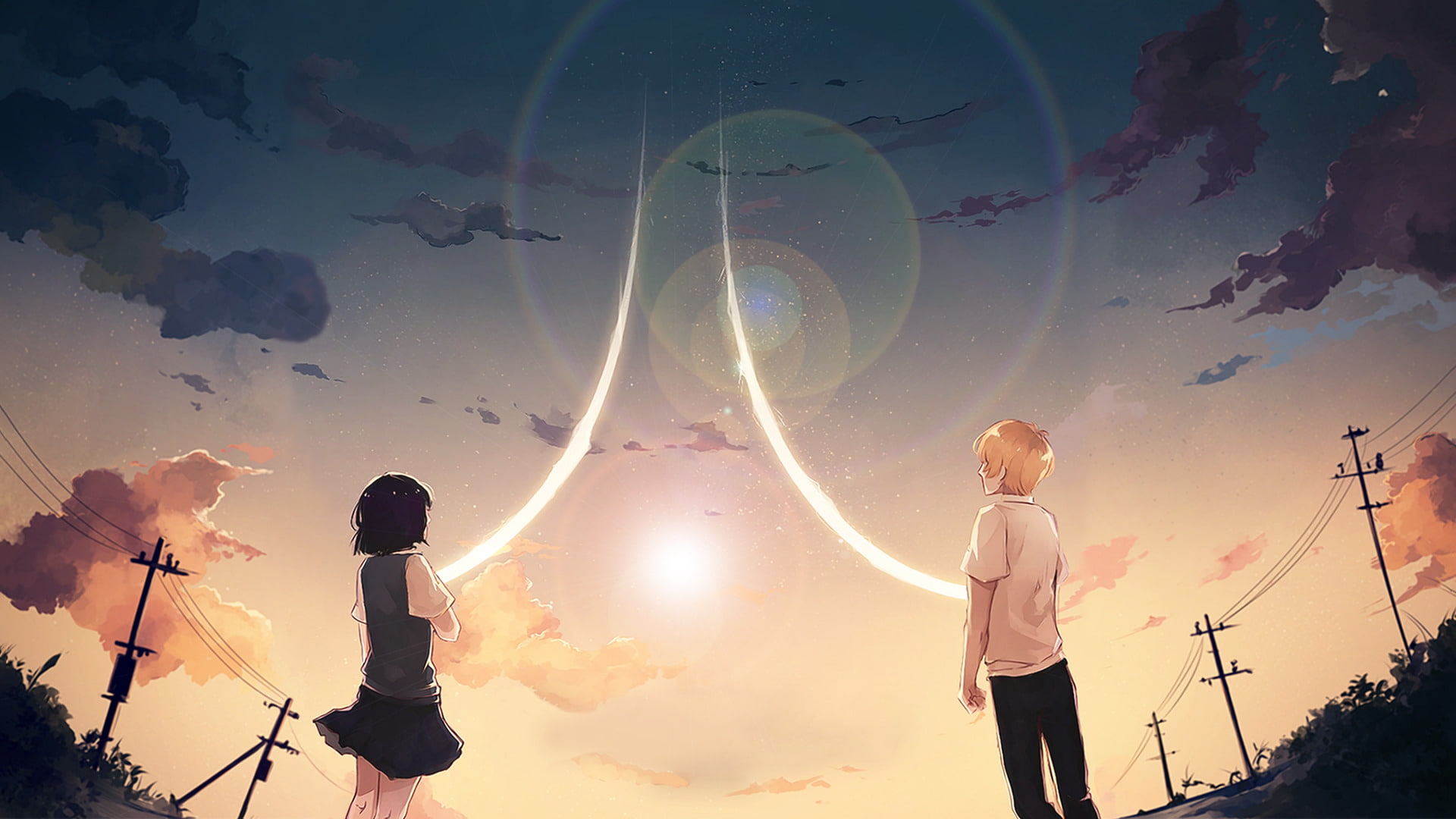 Anime, Mugi Awaya, Hanabi Yasuraoka, 1080P, Kuzu no Honkai, HD Wallpaper