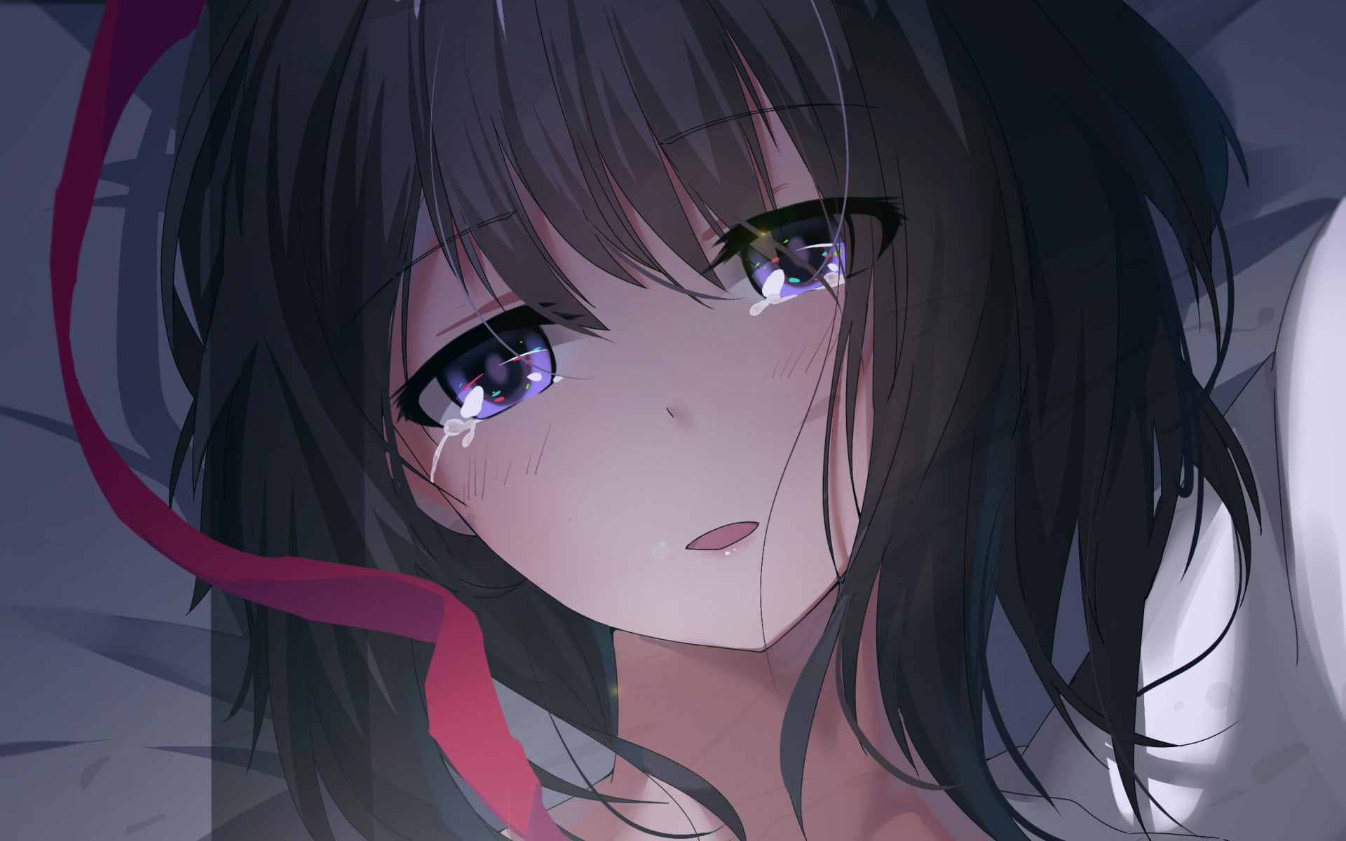 built structure, Anime, textile, 1080P, fashion, indoors, Kuzu no Honkai, portrait, nature, art and craft, Hanabi Yasuraoka, no people, architecture, low angle view, HD Wallpaper