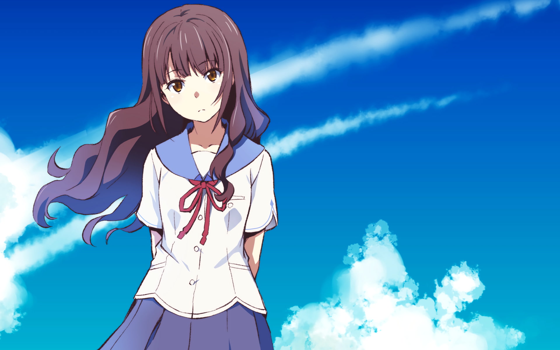 Shita kara Miru ka? Yoko kara Miru ka?, Uchiage Hanabi, 1080P, Anime, HD Wallpaper