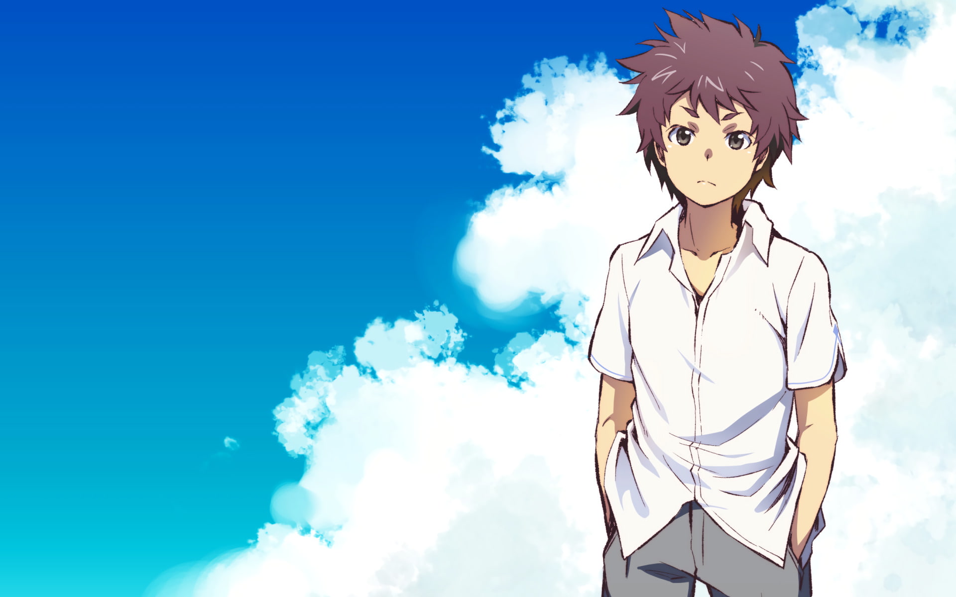 Anime, Shita kara Miru ka? Yoko kara Miru ka?, Uchiage Hanabi, 1080P, HD Wallpaper