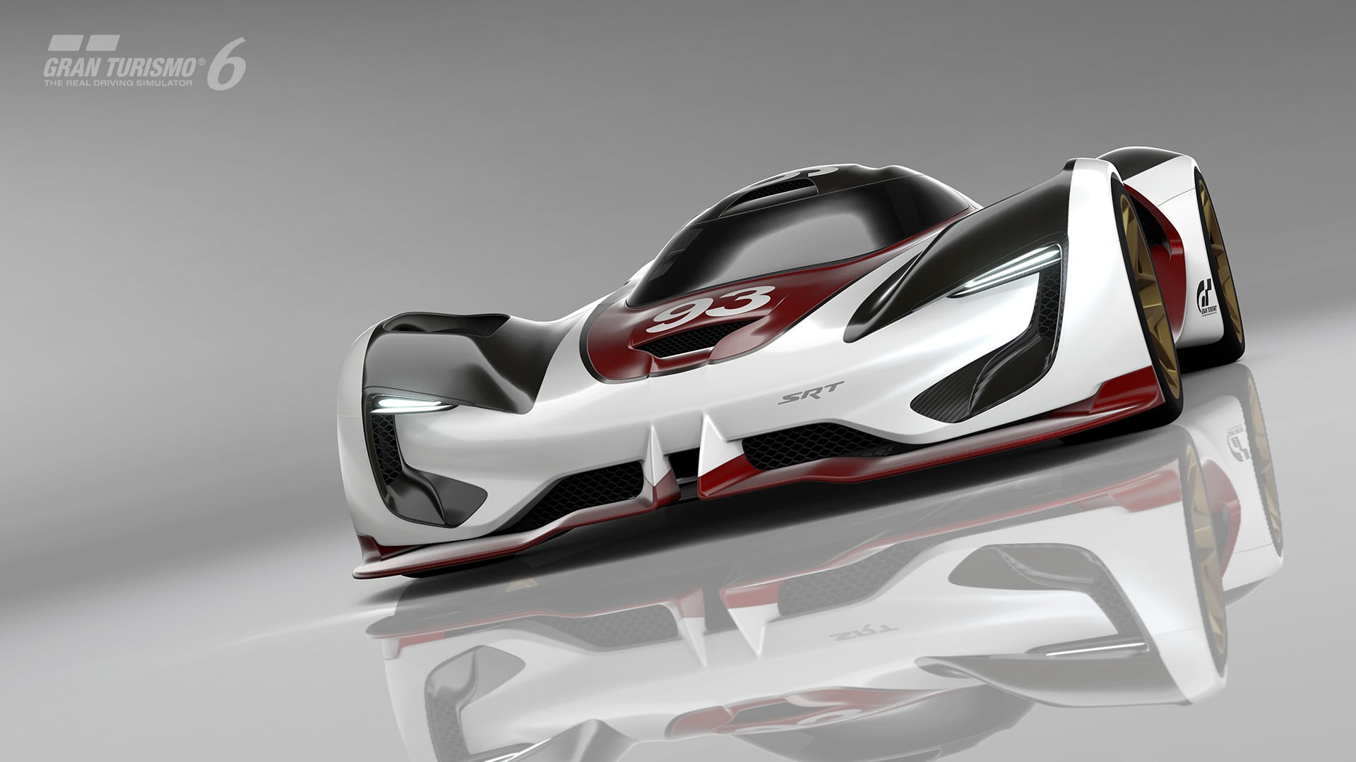 video games, SRT Tomahawk Vision Gran Turismo, white background, high heels, 1080P, gray, Gran Turismo 6, studio shot, modern, SRT, pair, textile, car, HD Wallpaper