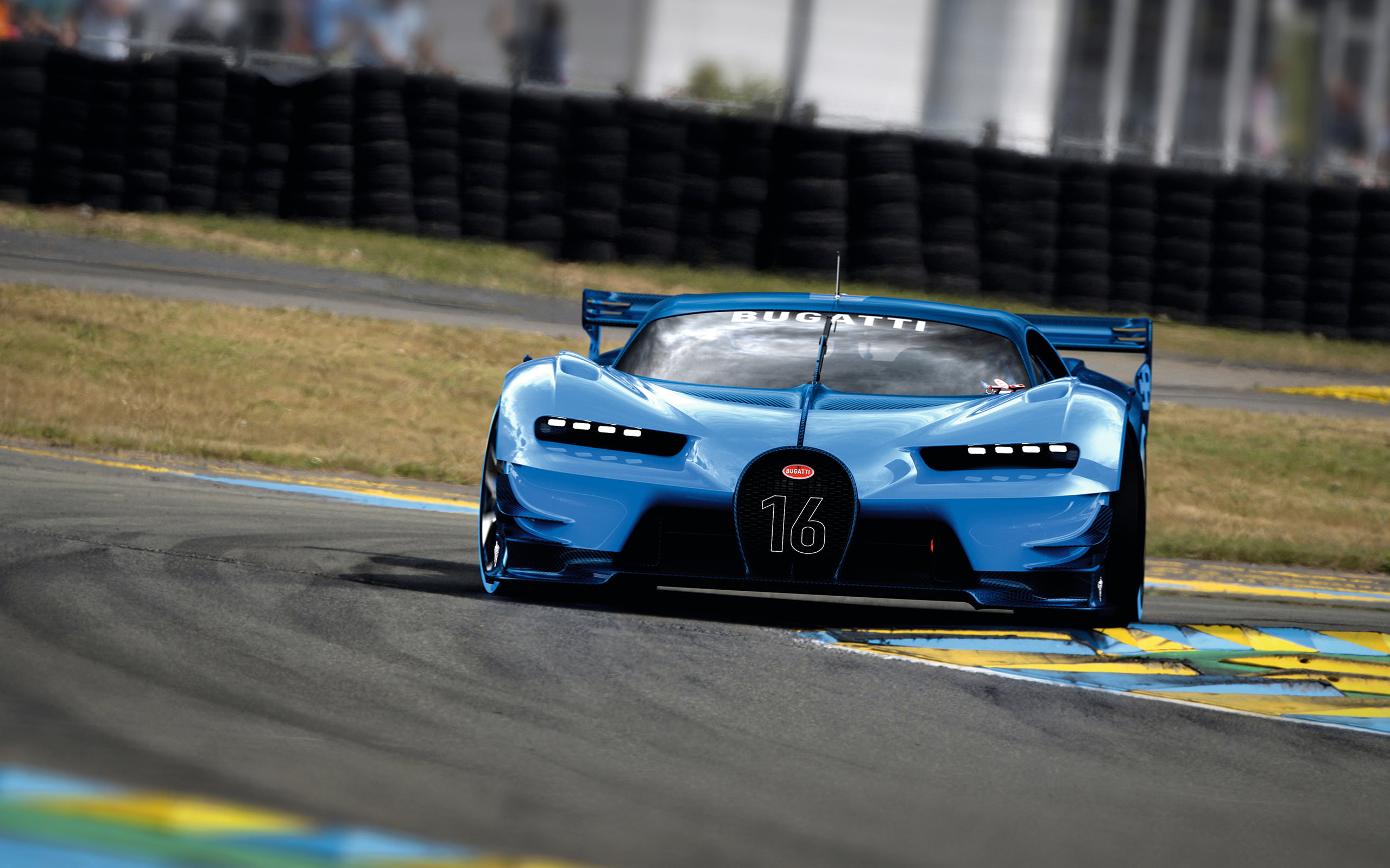 Gran Turismo 6, Bugatti Vision Gran Turismo, 2K, Super Car, car, video games, race tracks, vehicle, HD Wallpaper
