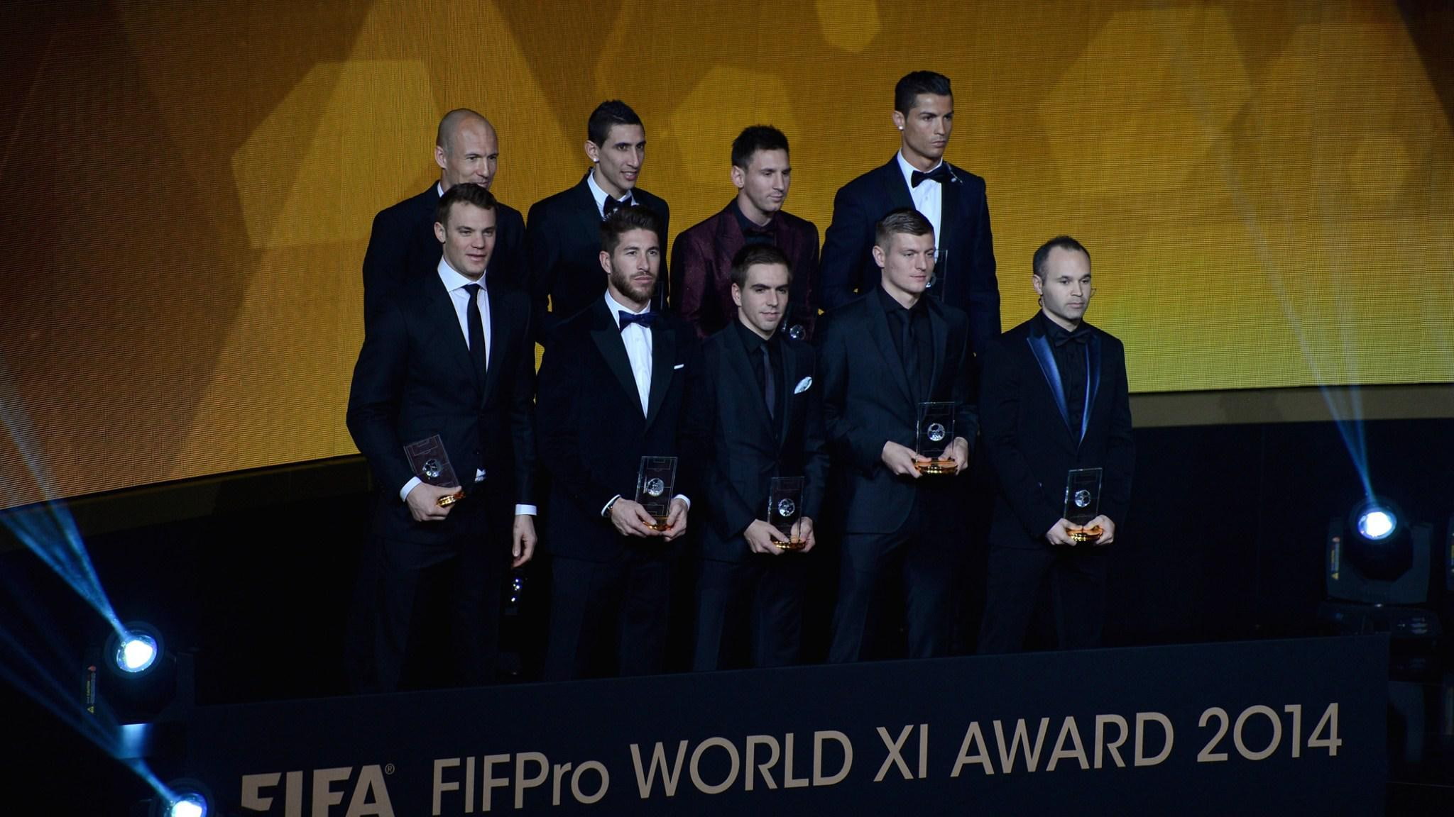 stage, ballon dor, 2015, award, 1080P, football, fifpro, fifa, world, members, xi, stand, HD Wallpaper