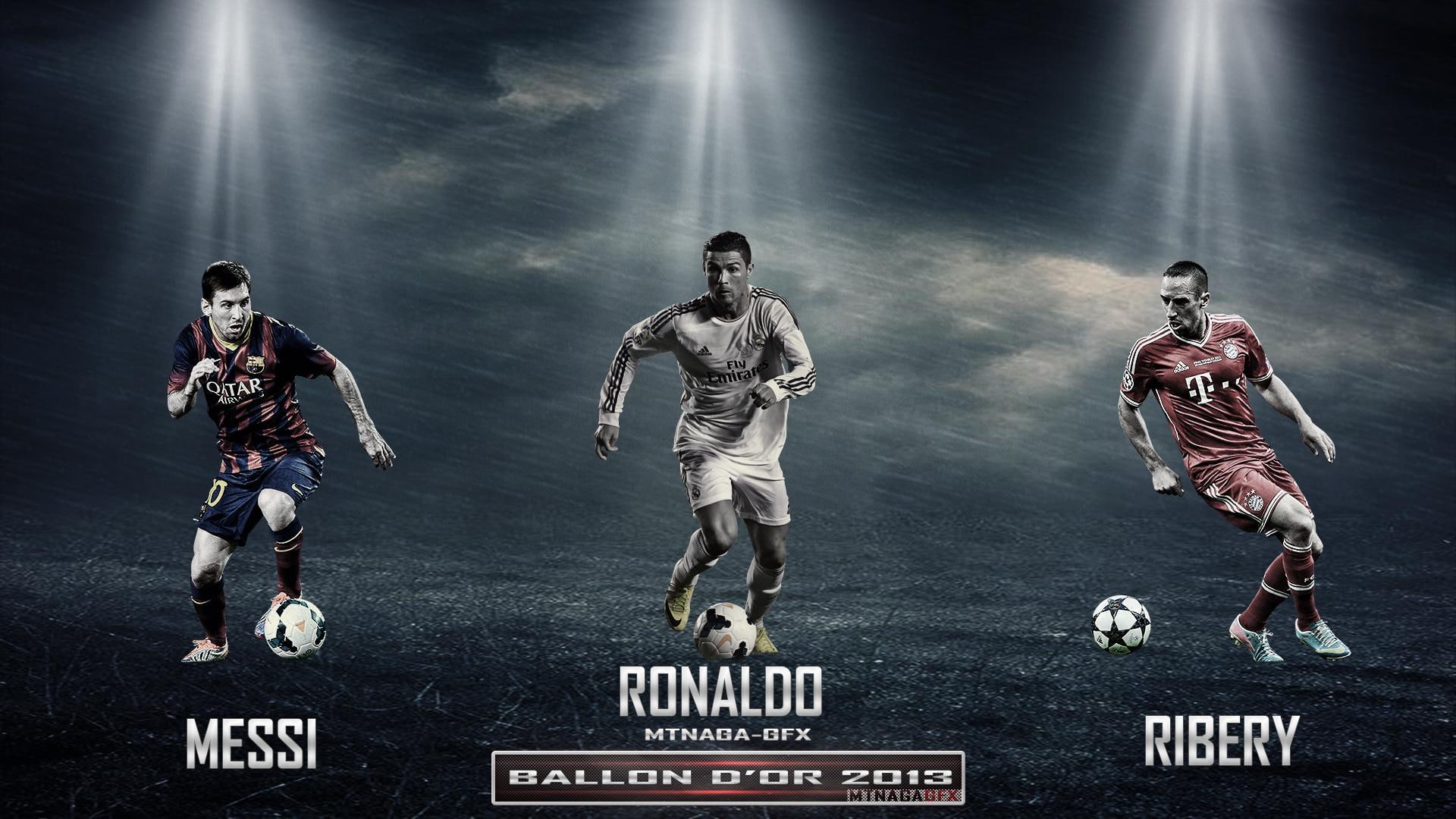 ronaldo, sport, celebrities, football, cristiano ronaldo, messi, ballon, boys, 1080P, celebrity, dor, ribery, HD Wallpaper
