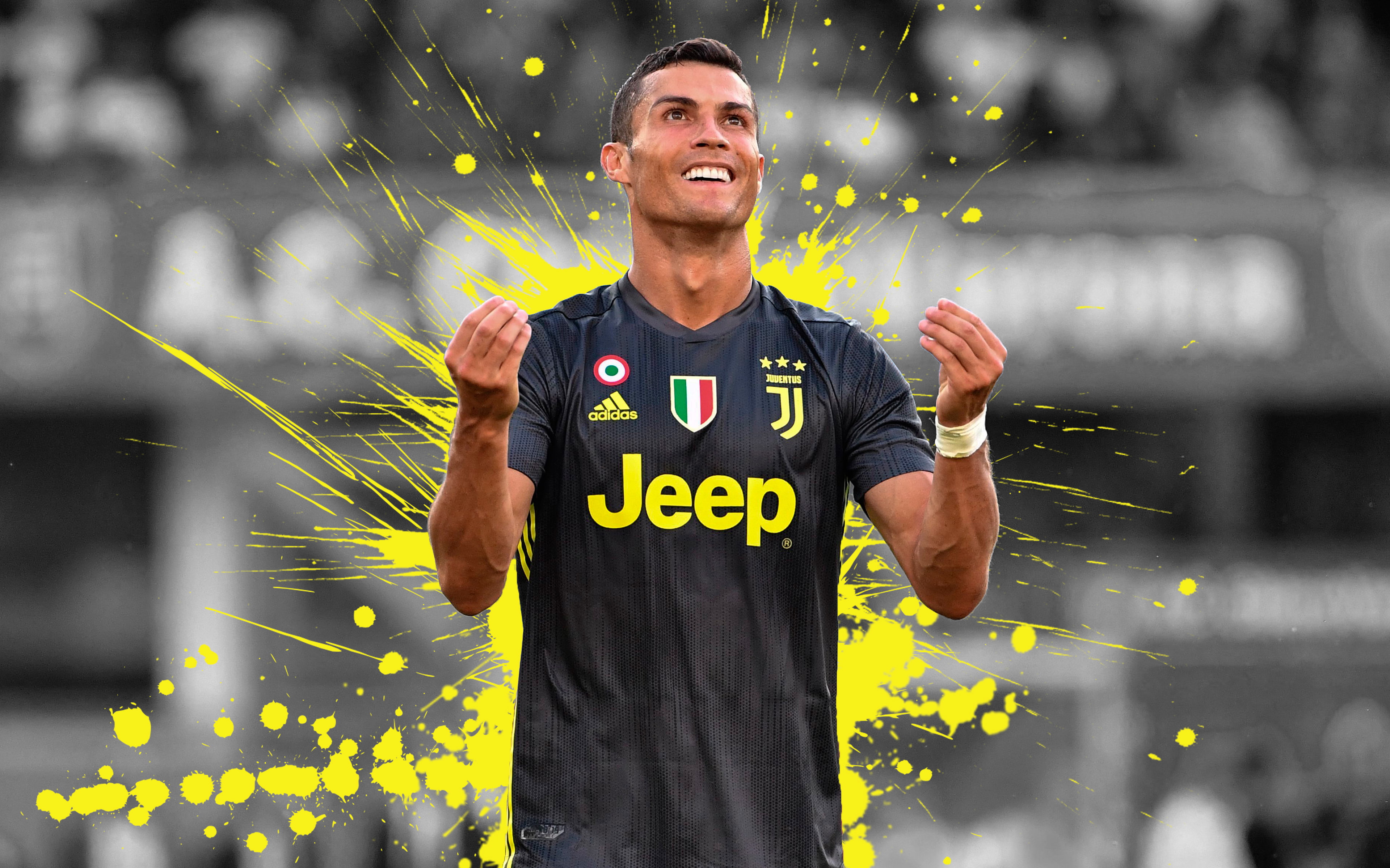4K, Soccer, Juventus F.C., Cristiano Ronaldo, HD Wallpaper