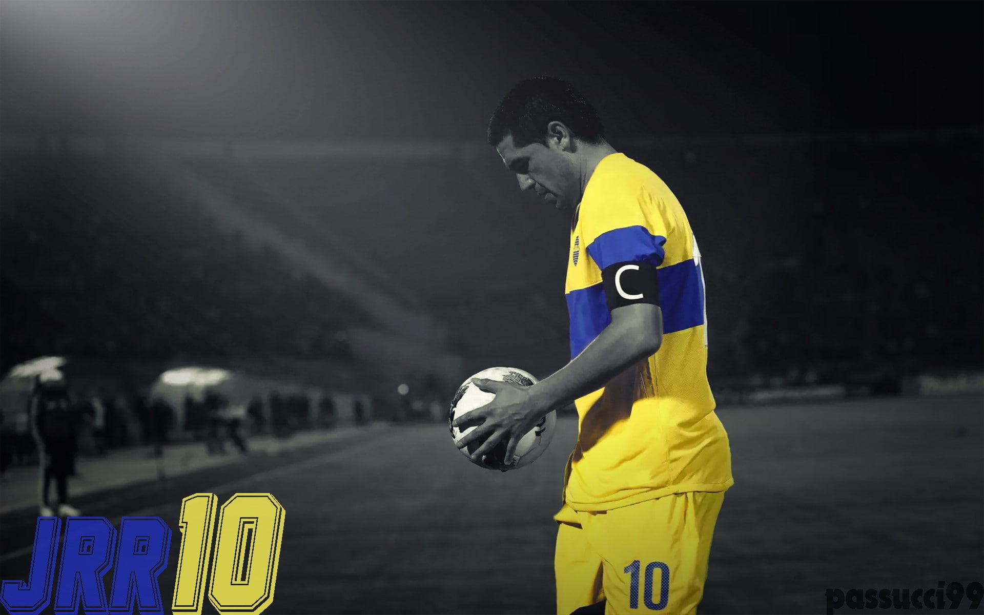 yellow, team sport, ball, sports equipment, young adult, side view, 1080P, sports clothing, athlete, competition, Boca Juniors, stadium, sports uniform, HD Wallpaper