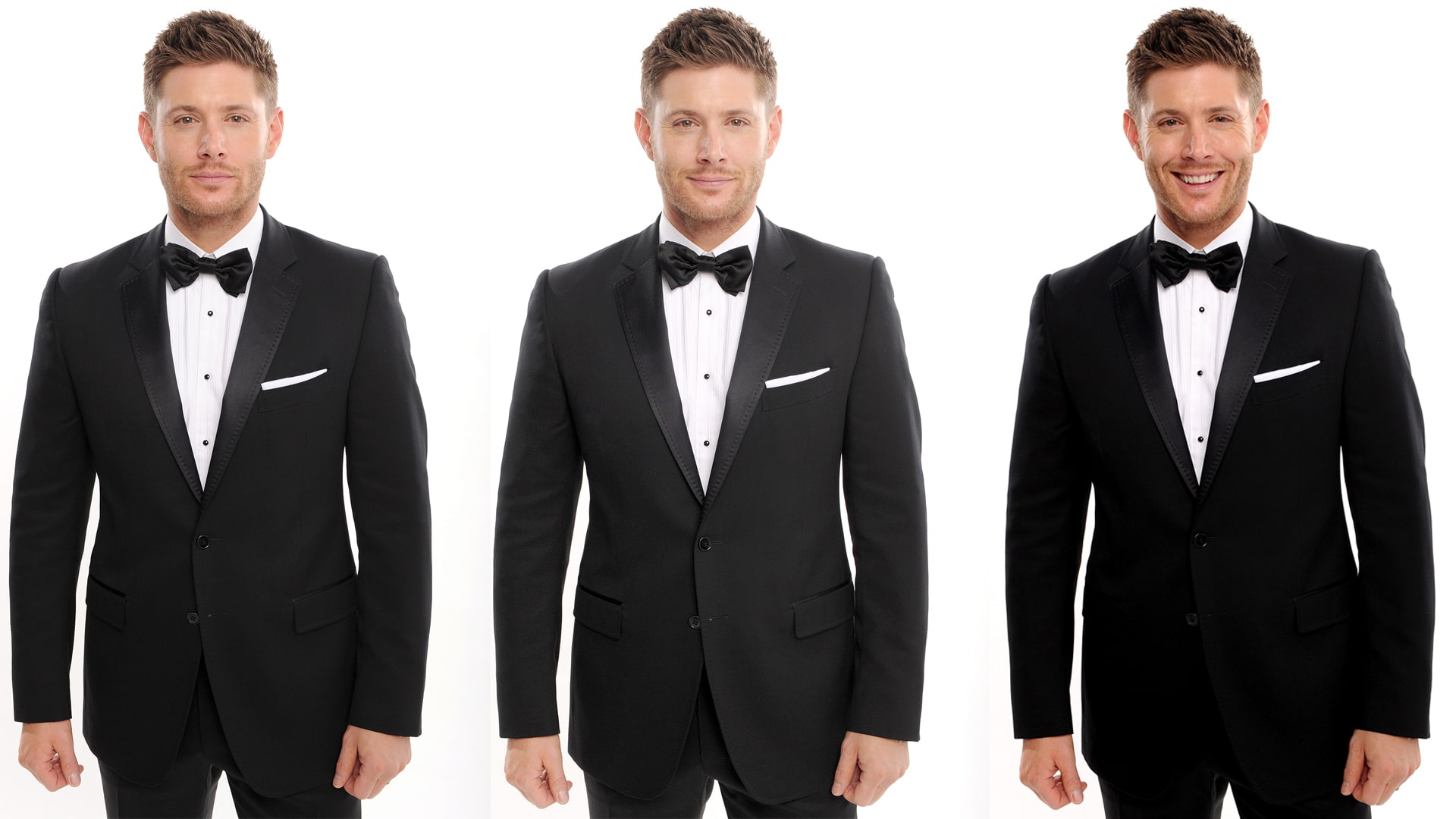 handsome, portrait, business, looking at camera, males, beautiful people, positive emotion, men, notched, wedding ceremony, s, Jensen Ackles, young adult, HD Wallpaper