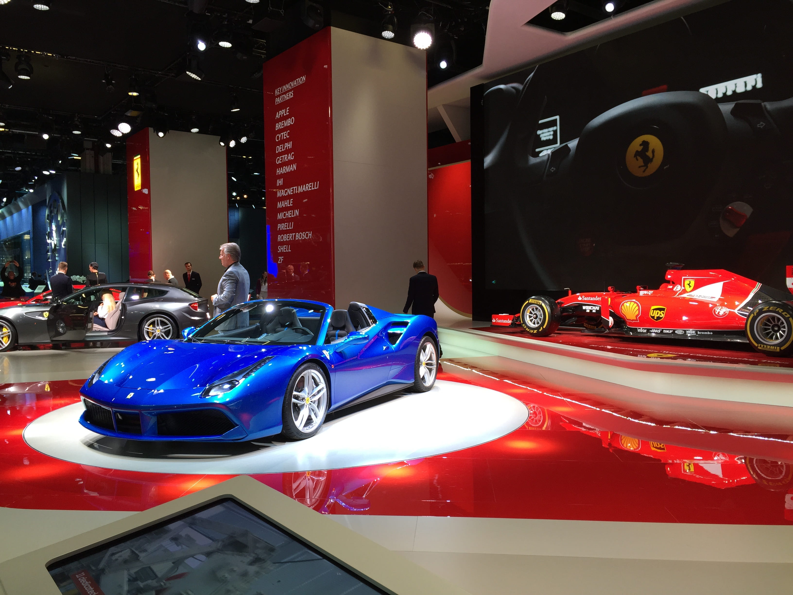 mode of transportation, italia, stallion, modena, auto, motorsport, frankfurt, luxury, land vehicle, no people, red, iaa, horse, Ferrari, police car, sports race, HD Wallpaper