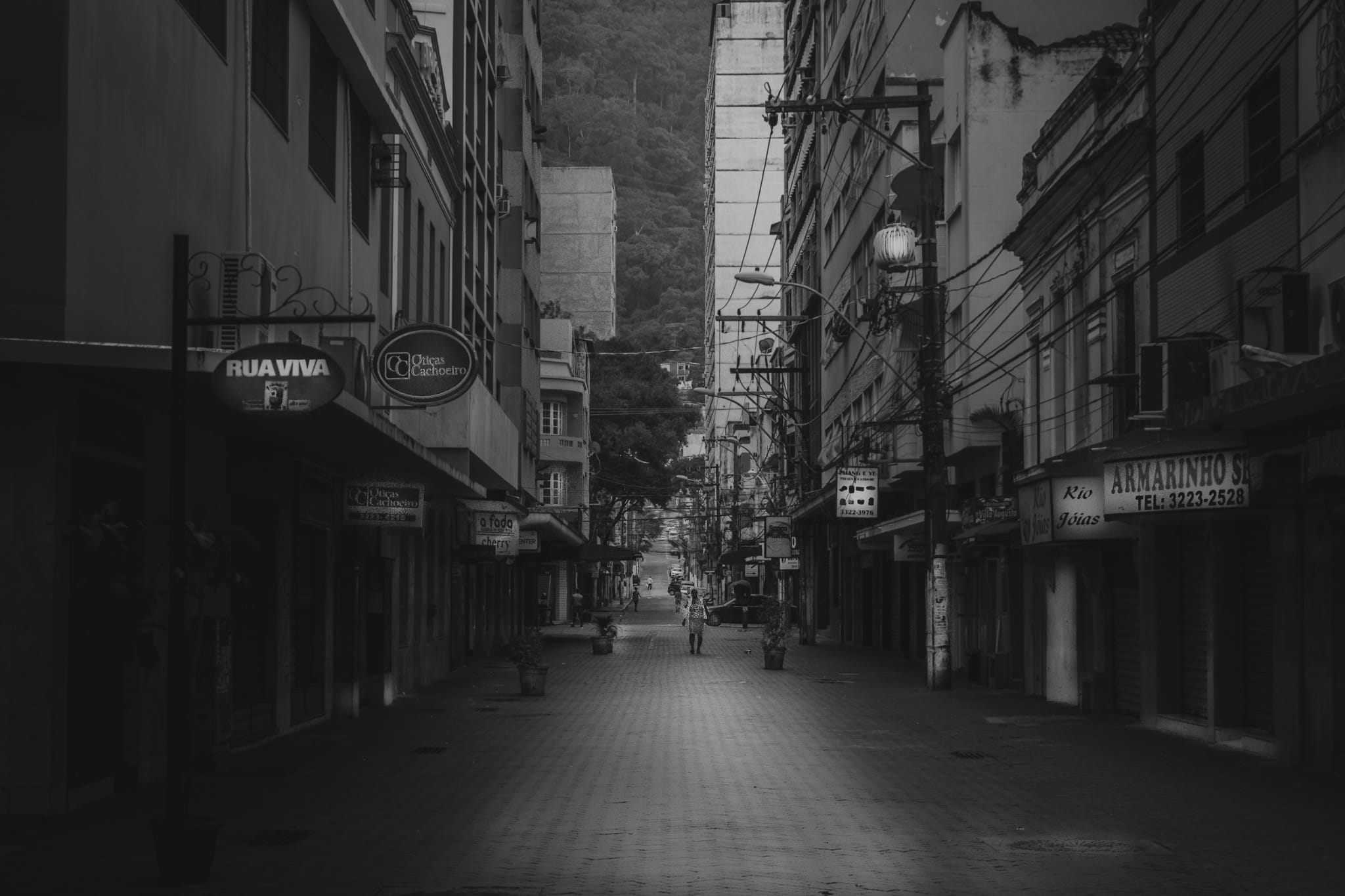 street, residential district, day, city, built structure, 1080P, empty, of, building exterior, outdoors, communication, sign, no people, the way forward, HD Wallpaper