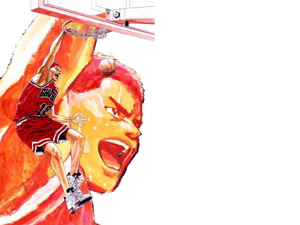 480P, slam Dunk, anime, basket, kid, cartoon, serial, HD Wallpaper