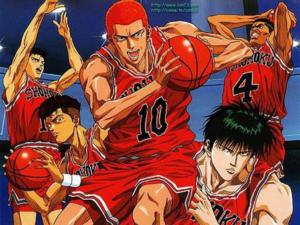 anime, 480P, kid, slam Dunk, cartoon, basket, serial, HD Wallpaper
