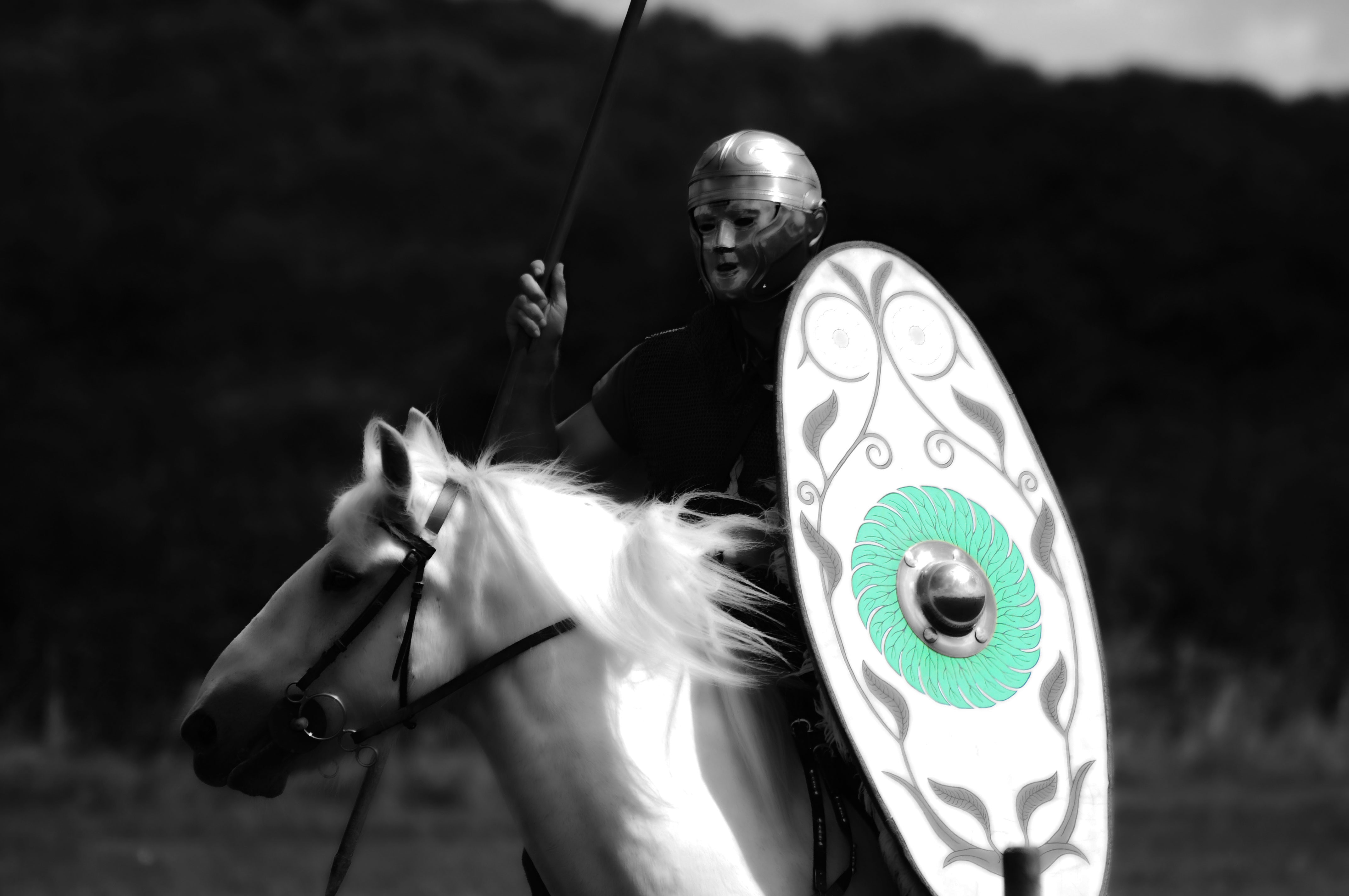 Rome, male, helmet, " aids", Roman, troops, Auxili, army, auxiliary, 4K, horse, shield, background, HD Wallpaper