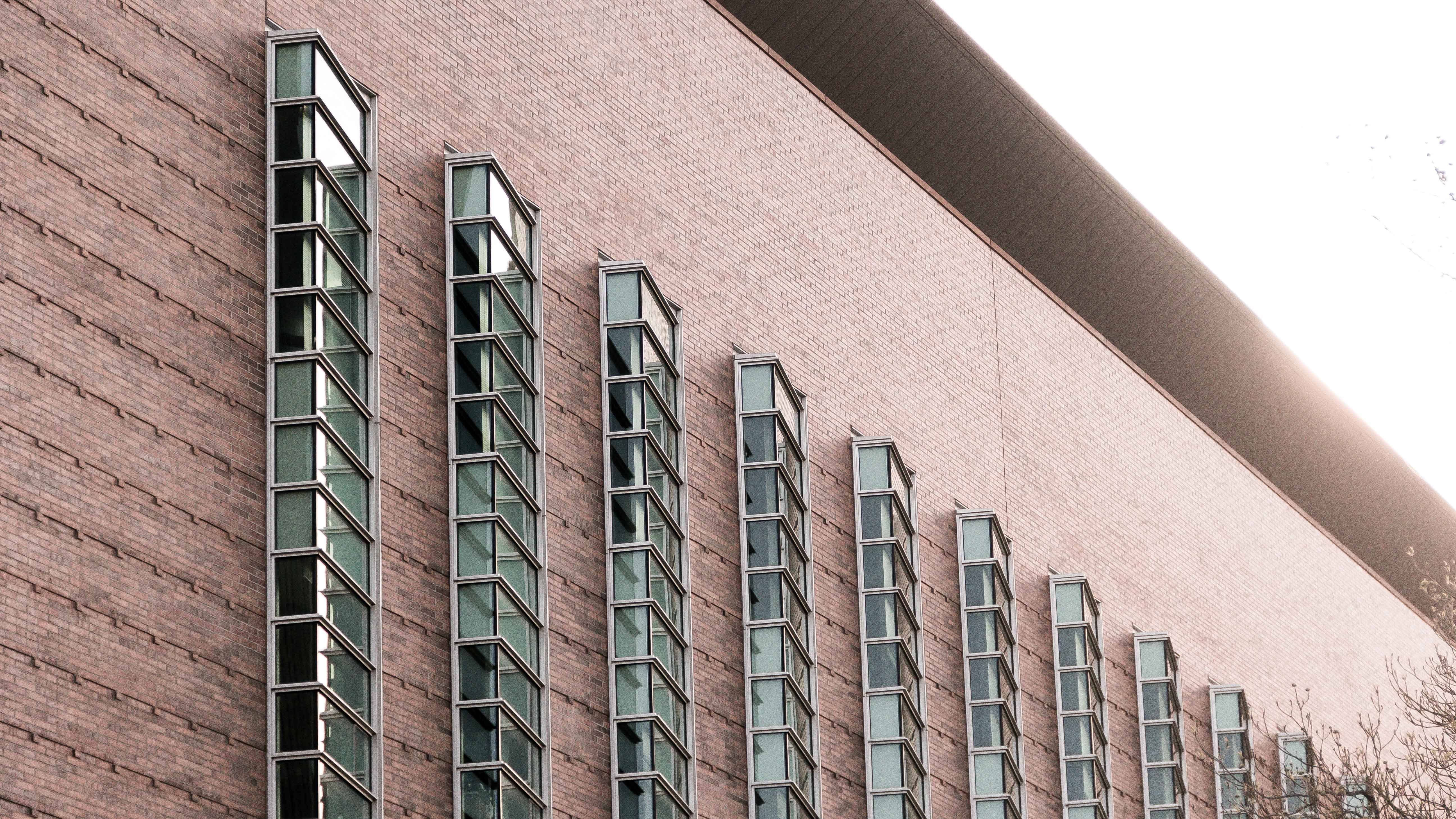 window, office Building, in a row, built Structure, architecture And Buildings, metal, concrete, city, outdoors, black, sky, low angle view, steps and staircases, HD Wallpaper
