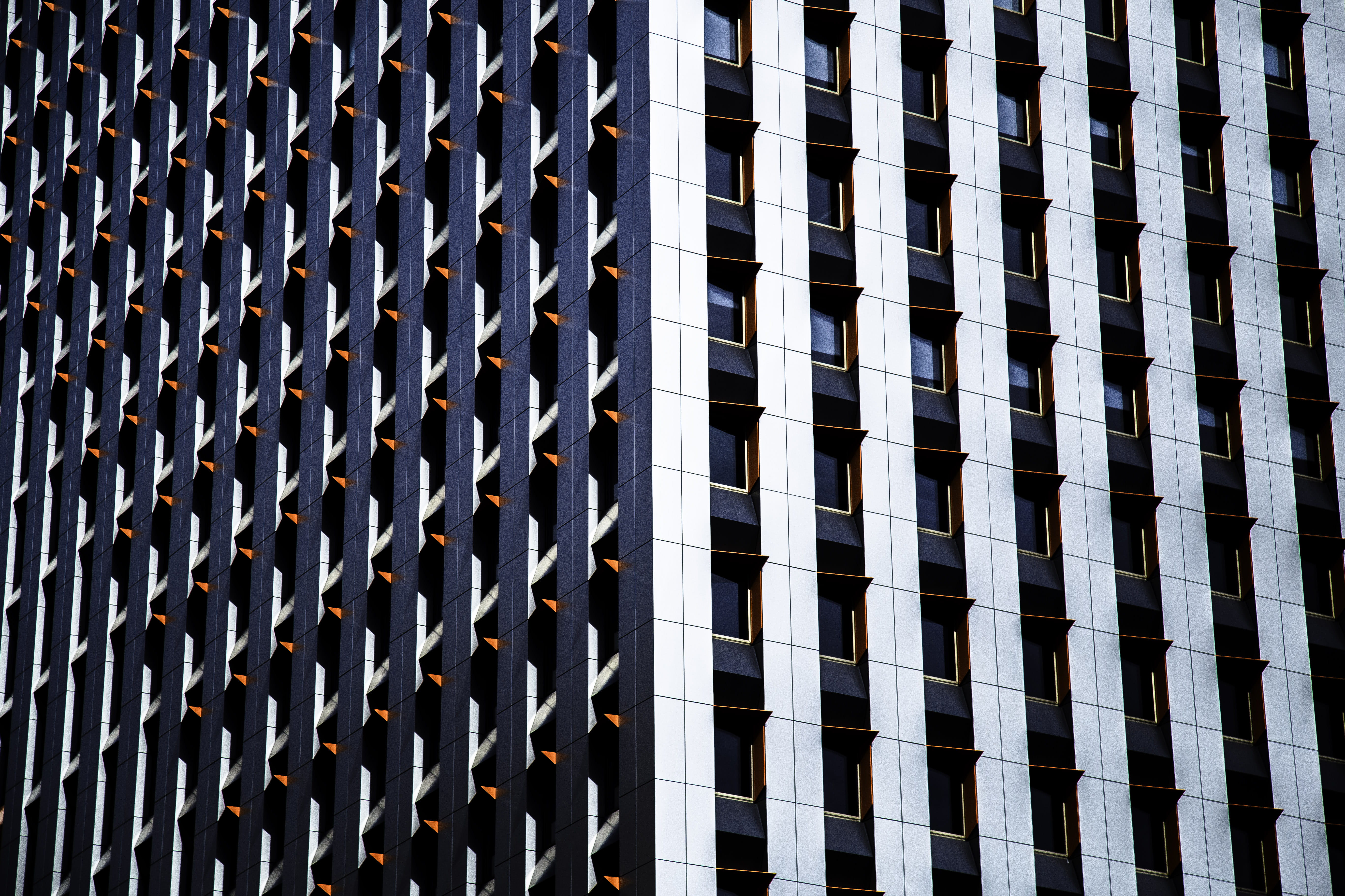 low angle view, nature, tower, reflection, pattern, black and gray, urban Scene, photo, backgrounds, architecture And Buildings, business, glass - Material, HD Wallpaper