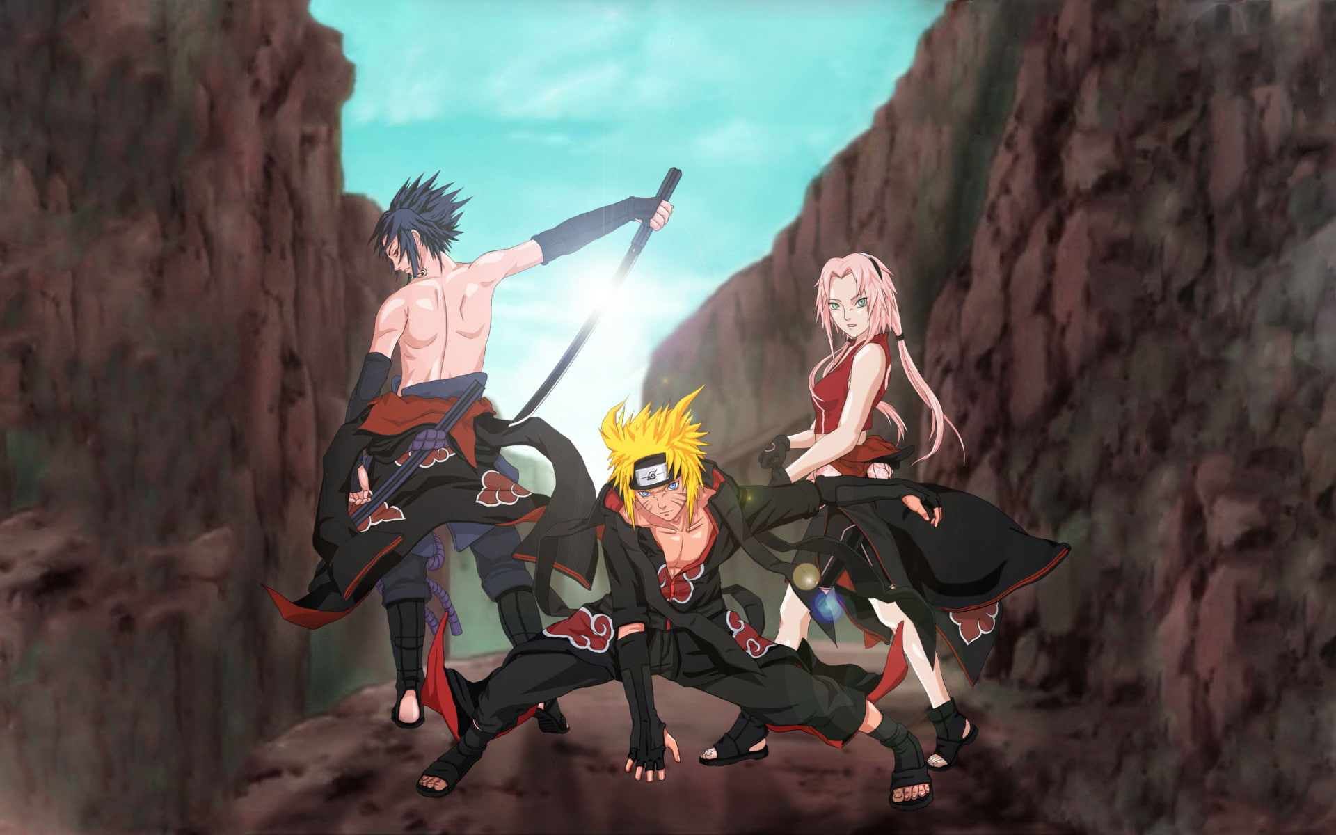 1080P, sasuke, anime, akatsuki, sakura, naruto, HD Wallpaper