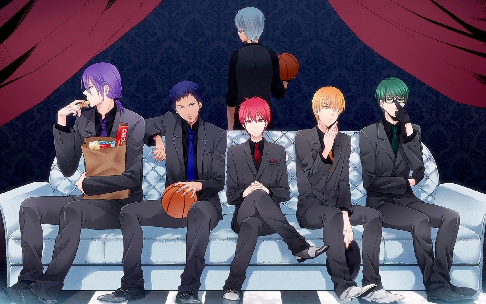 business, businesswoman, success, kuroko, well-dressed, males, teamwork, people, adult, portrait, group Of People, sitting, kise ryouta, celebration, illustration, HD Wallpaper