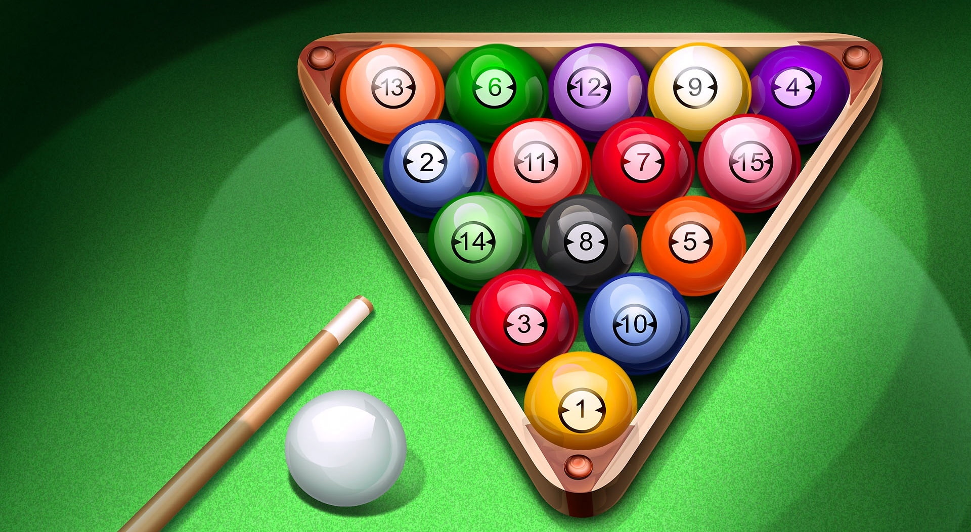 leisure activity, relaxation, sport, balls, indoors, Sports, triangle shape, Other Sports, pool cue, pool, application, pool ball, leisure games, competition, HD Wallpaper