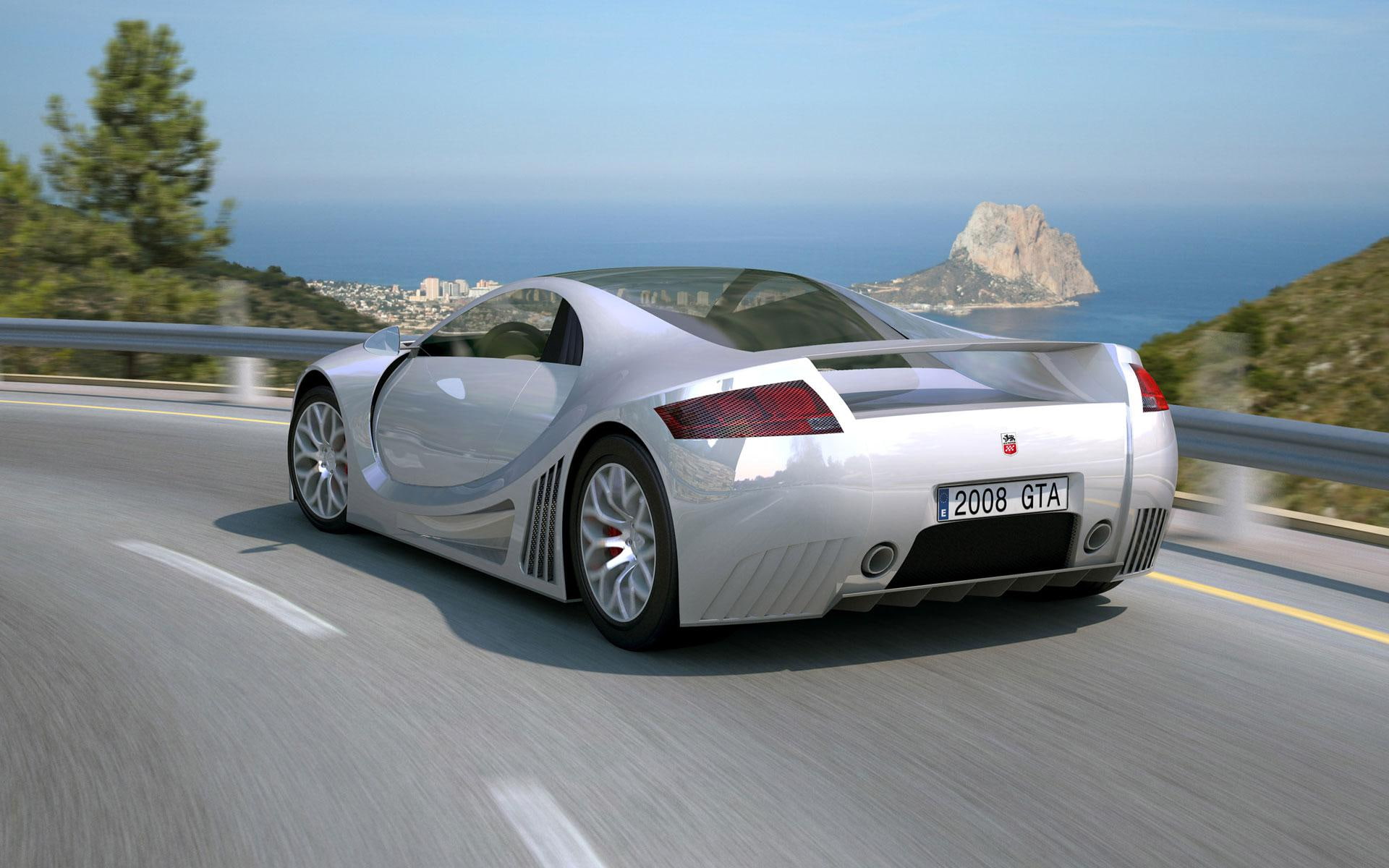 1080P, gray, cars, concept, sport, luxury, other cars, gta, super, car, HD Wallpaper