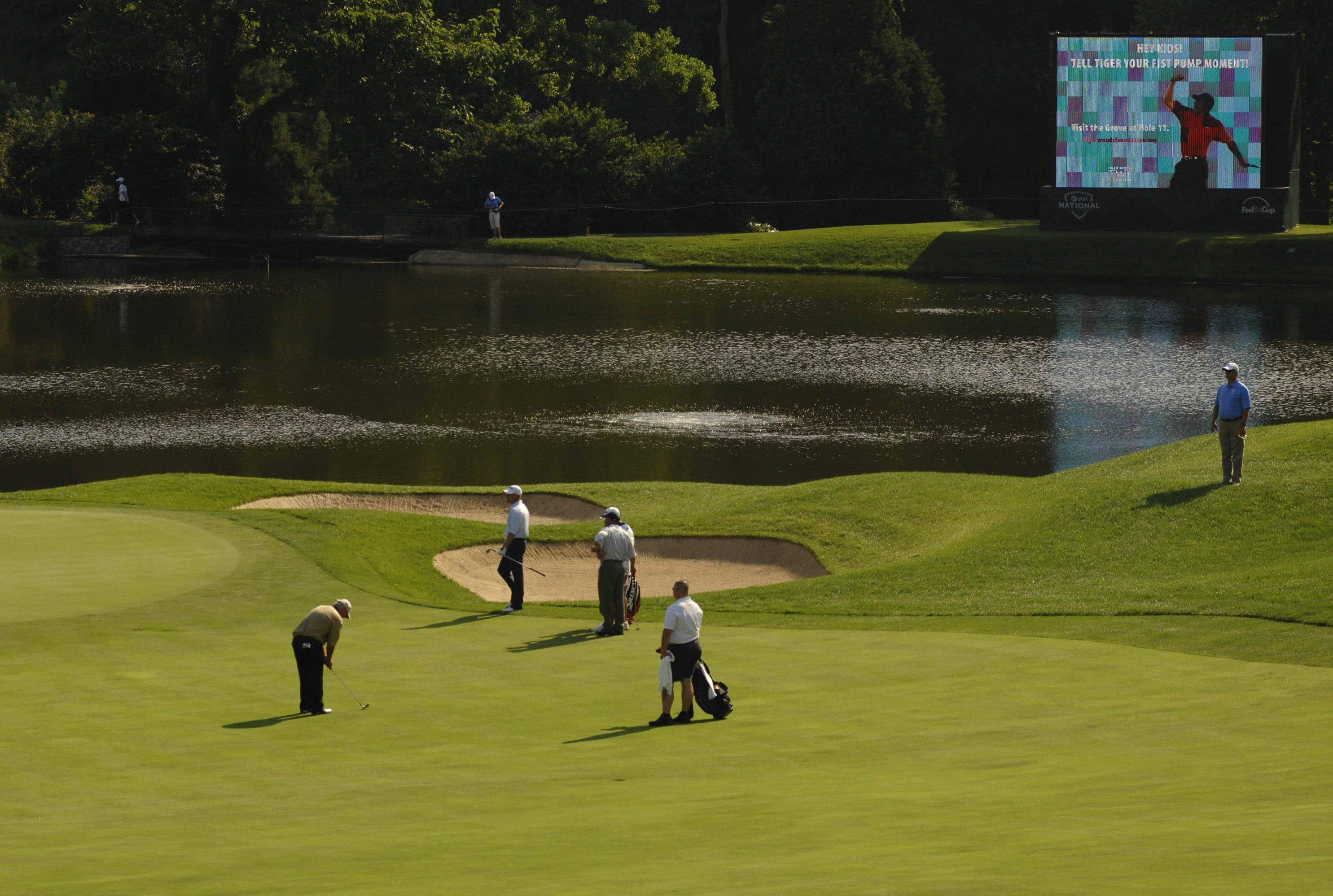water, real people, leisure activity, group of people, fairway, tree, Golfing, grass, men, 2K, man, activity, playing, green color, nature, game, shot, HD Wallpaper