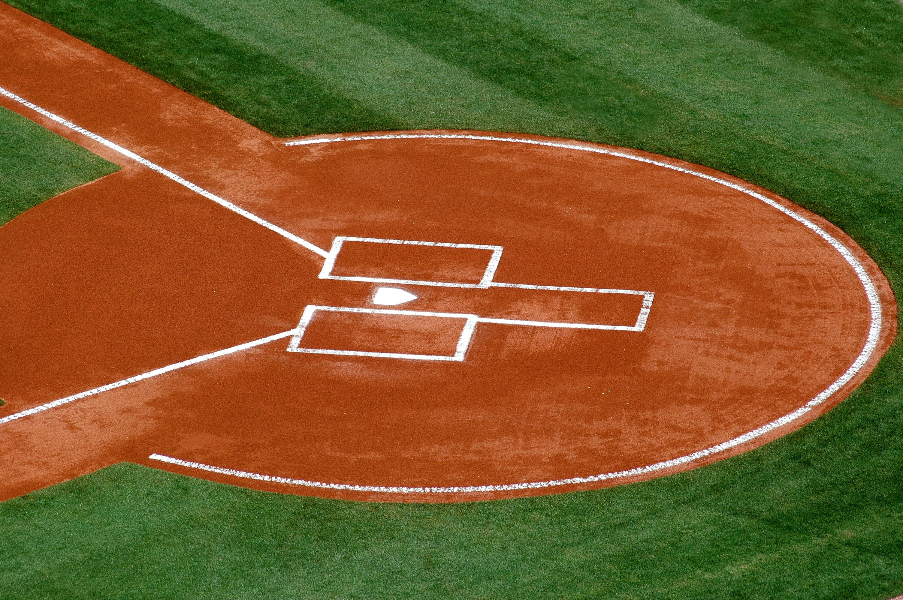 recreation, track and field, dirt, american, athletics, outdoors, team, grass, court, hit, stadium, pastime, field, team sport, bat, fun, sport, dividing line, HD Wallpaper