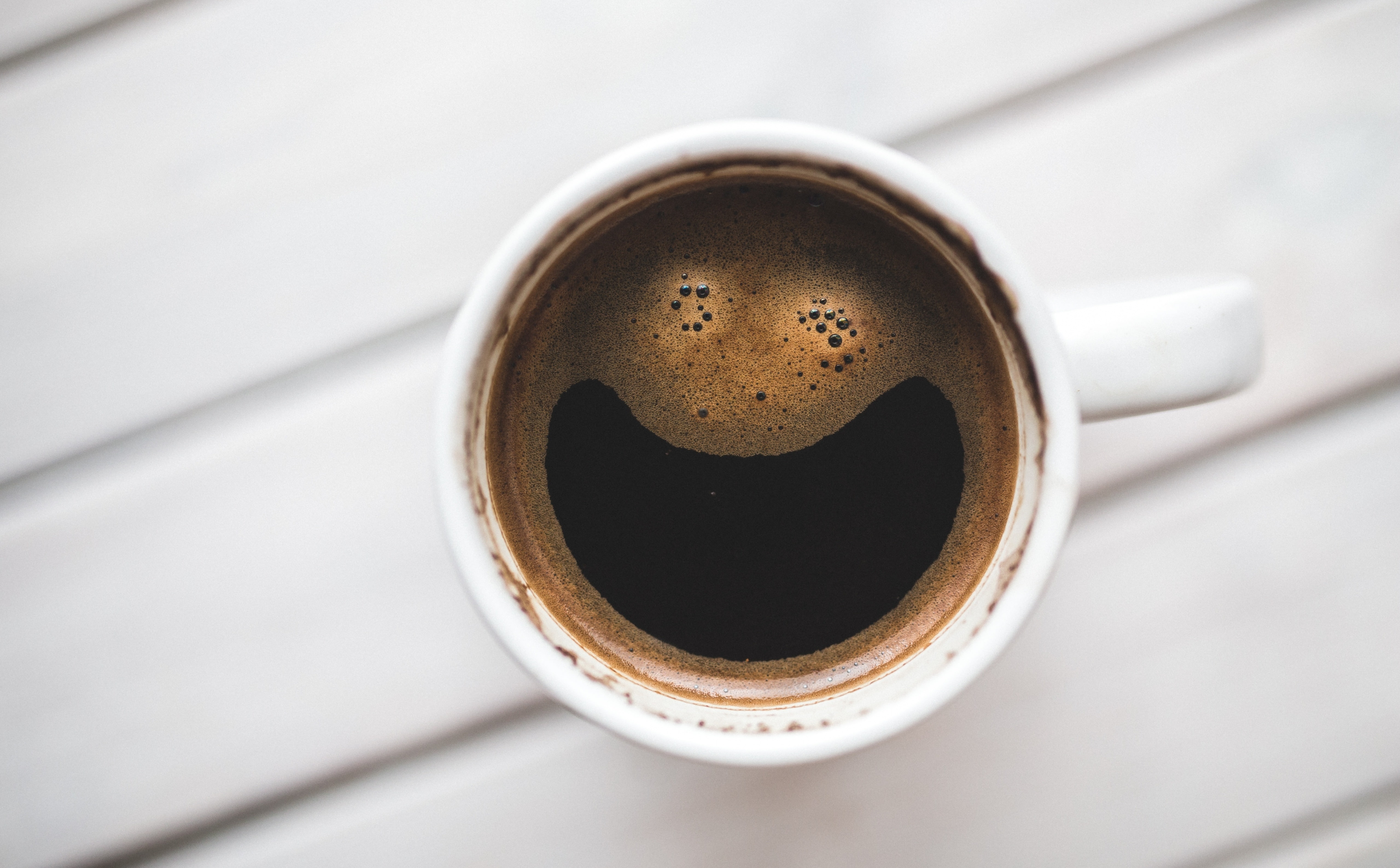 Work, cup, refreshment, drink, espresso, close-up, cafe, directly above, caffeine, relaxation, monday, crockery, coffee cup, 5K, high angle view, starting, HD Wallpaper