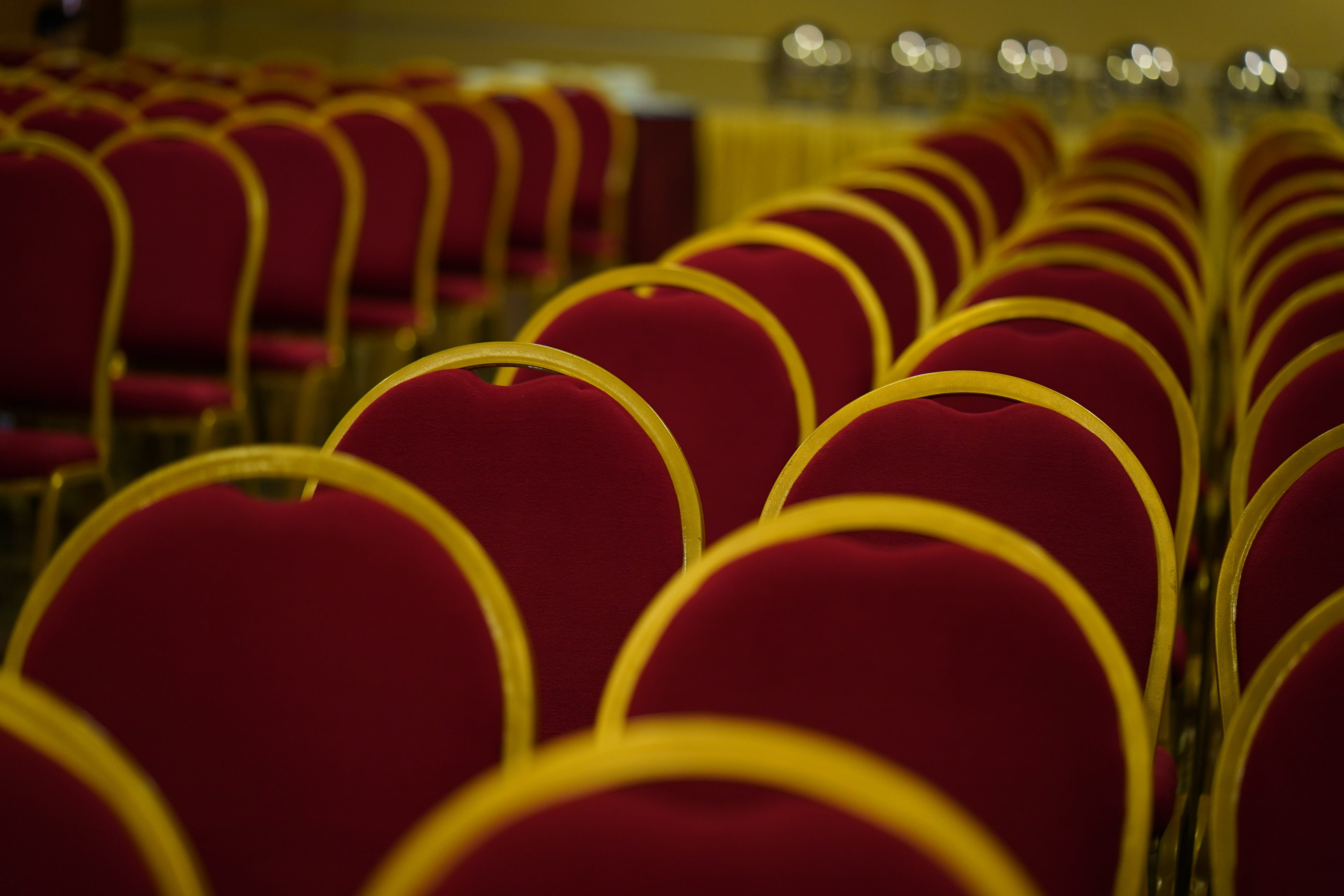 plastic, event, food and drink, arts culture and entertainment, red, indoors, close-up, meeting, seat, side by side, exhibition, entrance hall, domestic room, HD Wallpaper