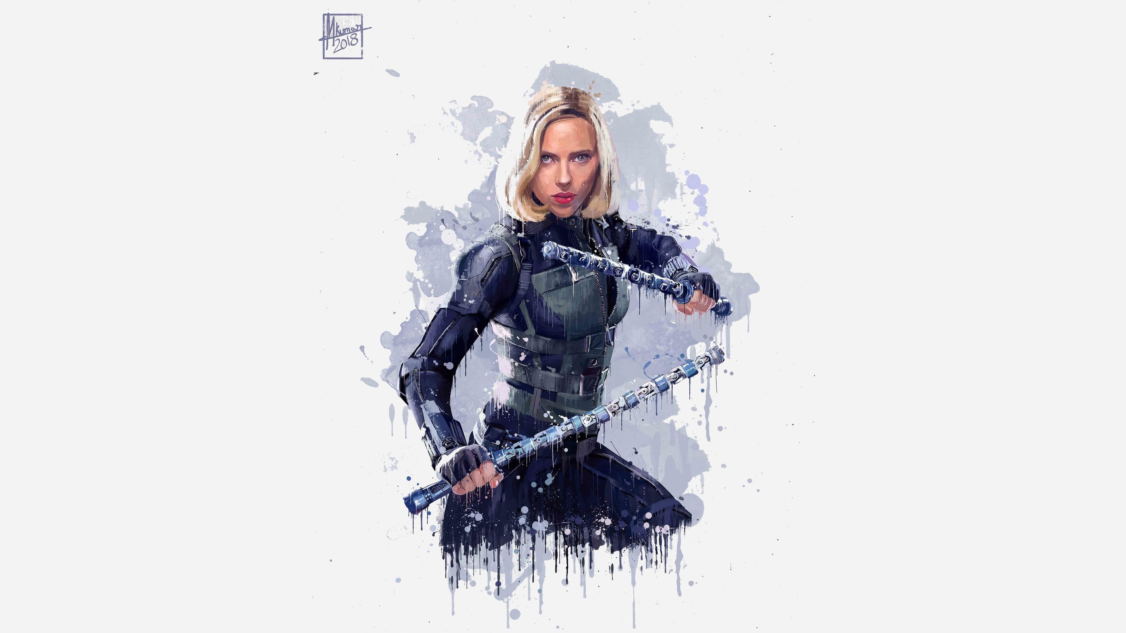 The Avengers: infinity war, Superhero, Black Widow, Natasha Romanoff, Figure, Actress, Hero, Marvel, Film, Comics, Stick, Movie, Avengers: infinity war, HD Wallpaper