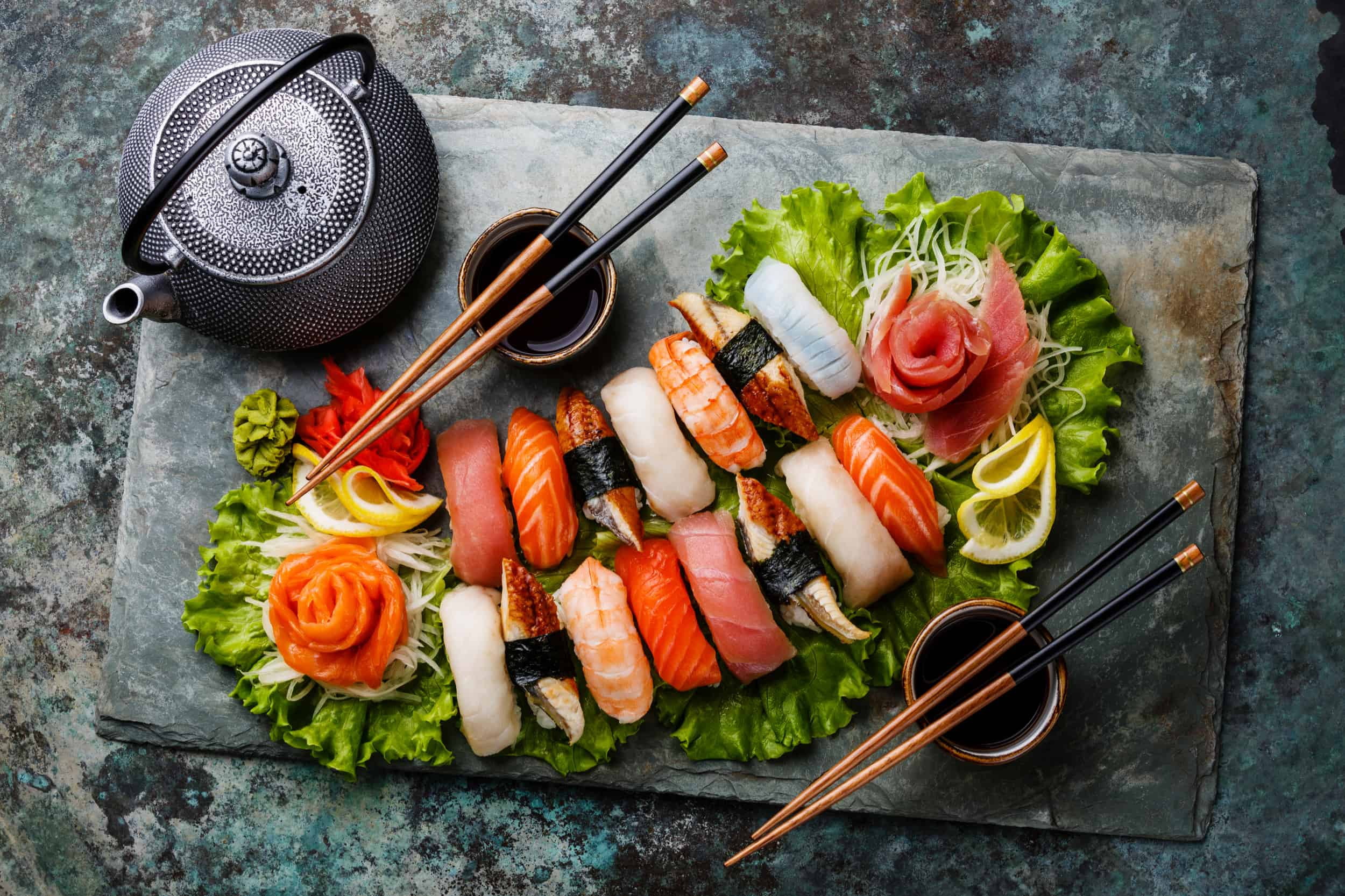 1080P, fish, figure, sauce, sticks, sashimi, tea, HD Wallpaper
