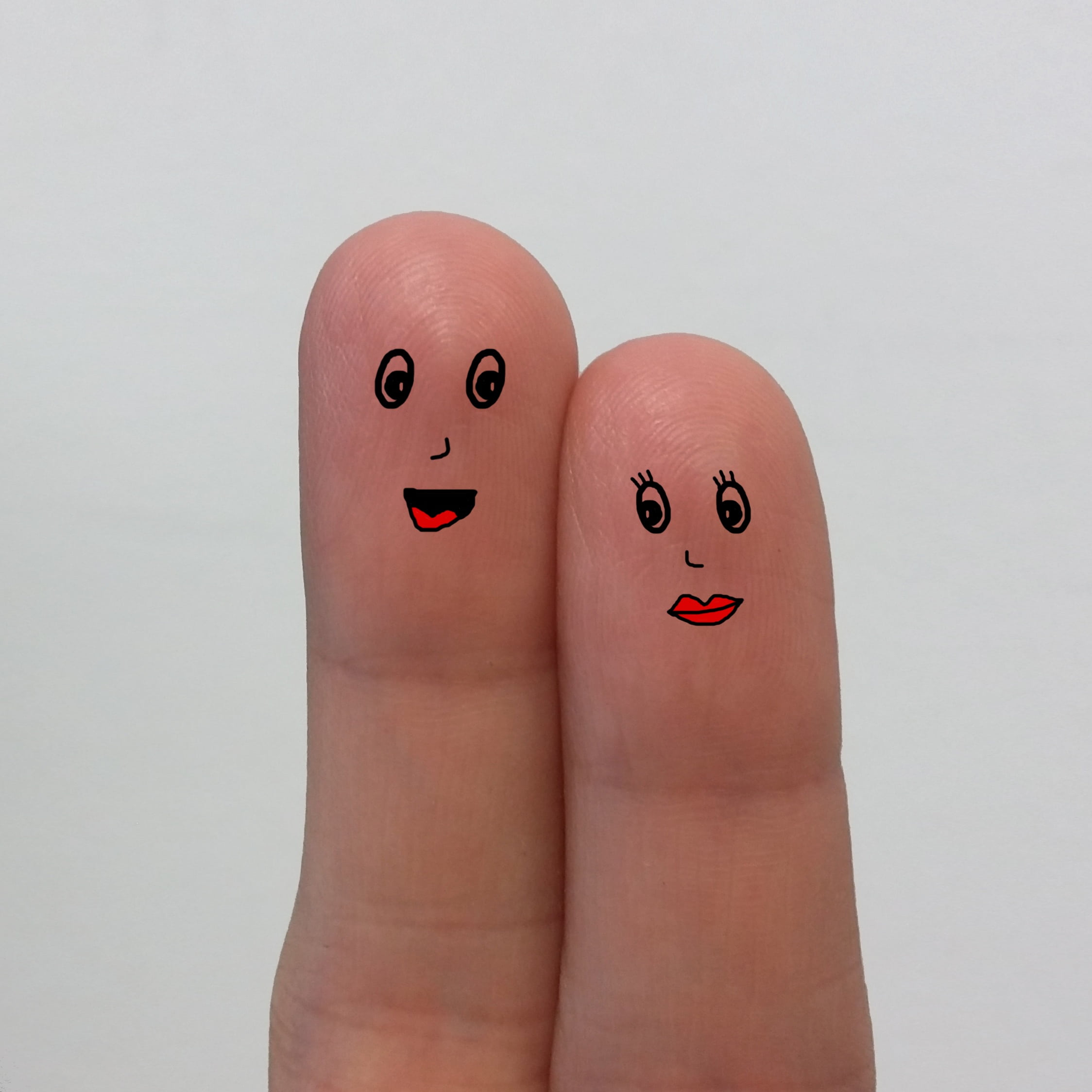 studio shot, red, nail art, human body part, man, body part, anthropomorphic smiley face, 1080P, smiling, hand, face, woman, stick figures, human hand, Phone HD Wallpaper