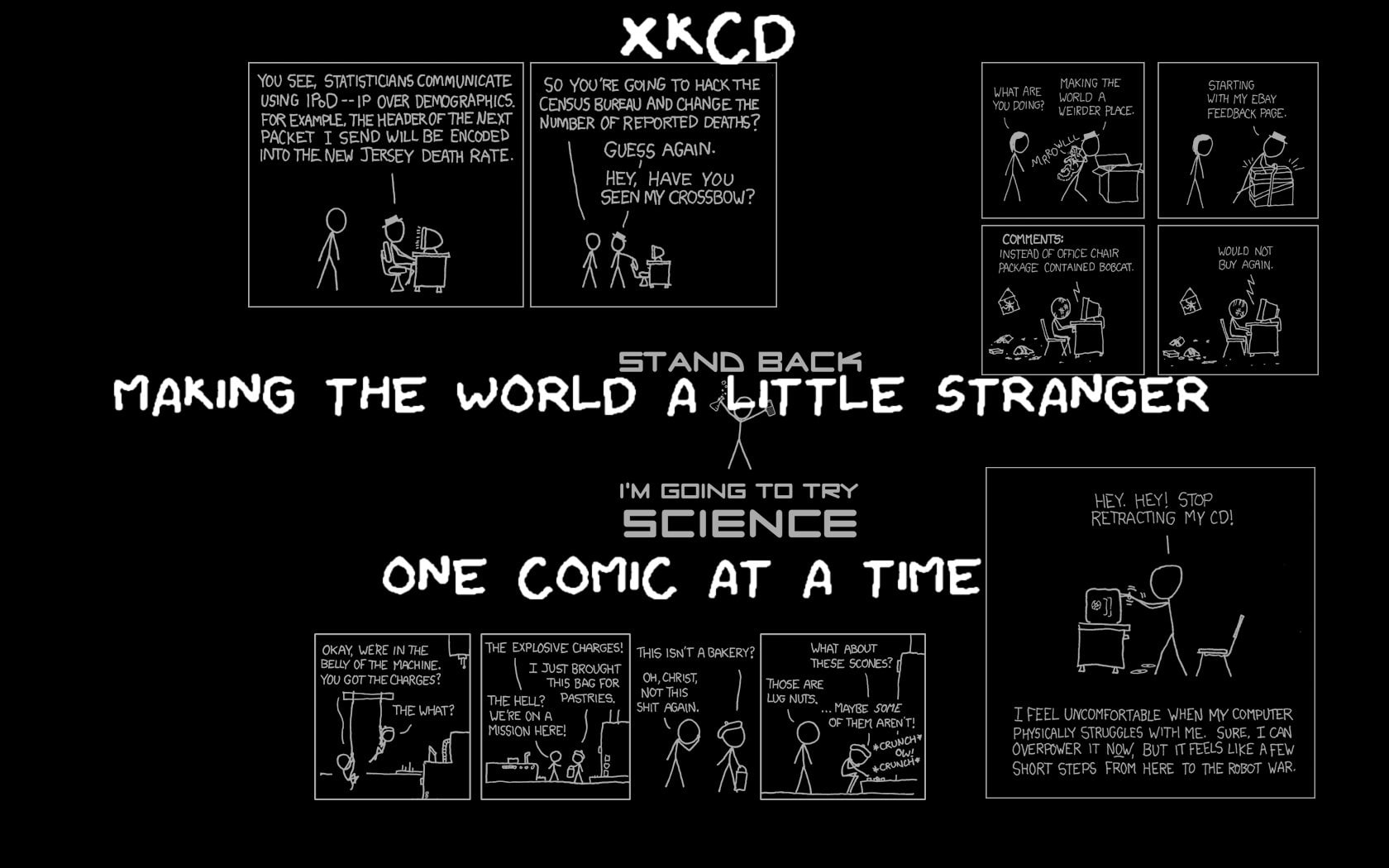 720P, xkcd, stick, figures, HD Wallpaper